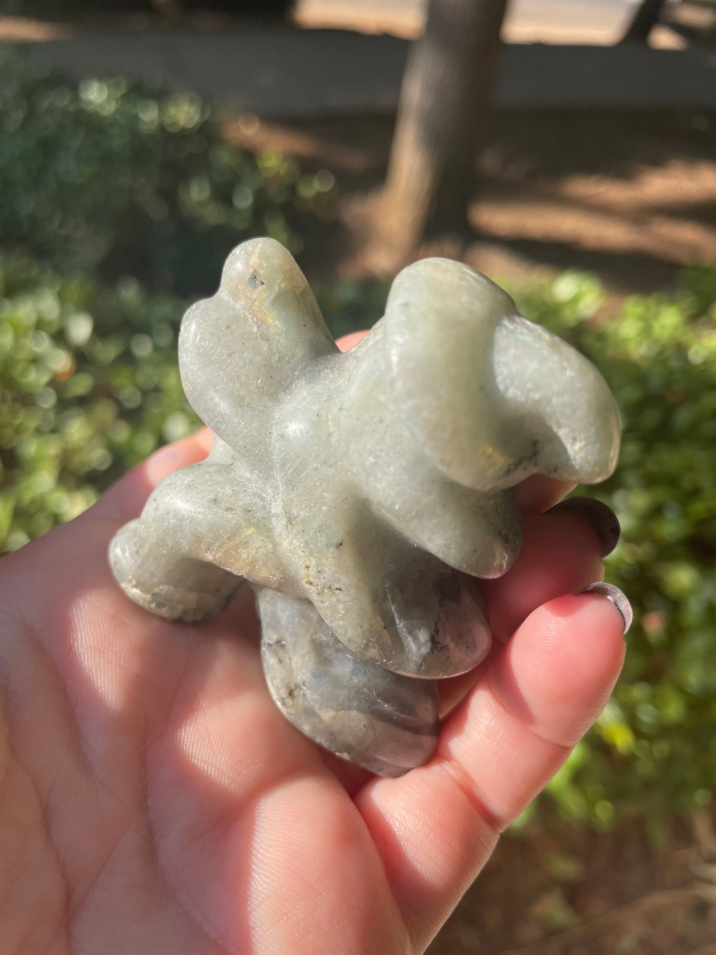 Labradorite Witch Crystal Carving