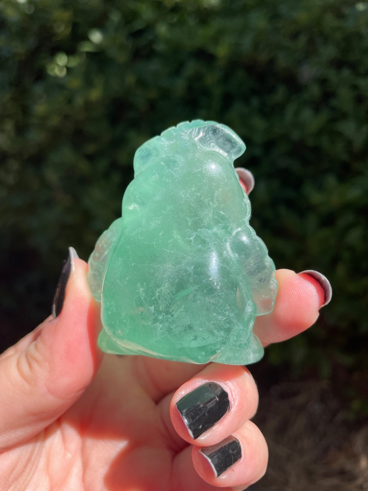 Large Green Fluorite Oogie Boogie NBC Crystal Carving