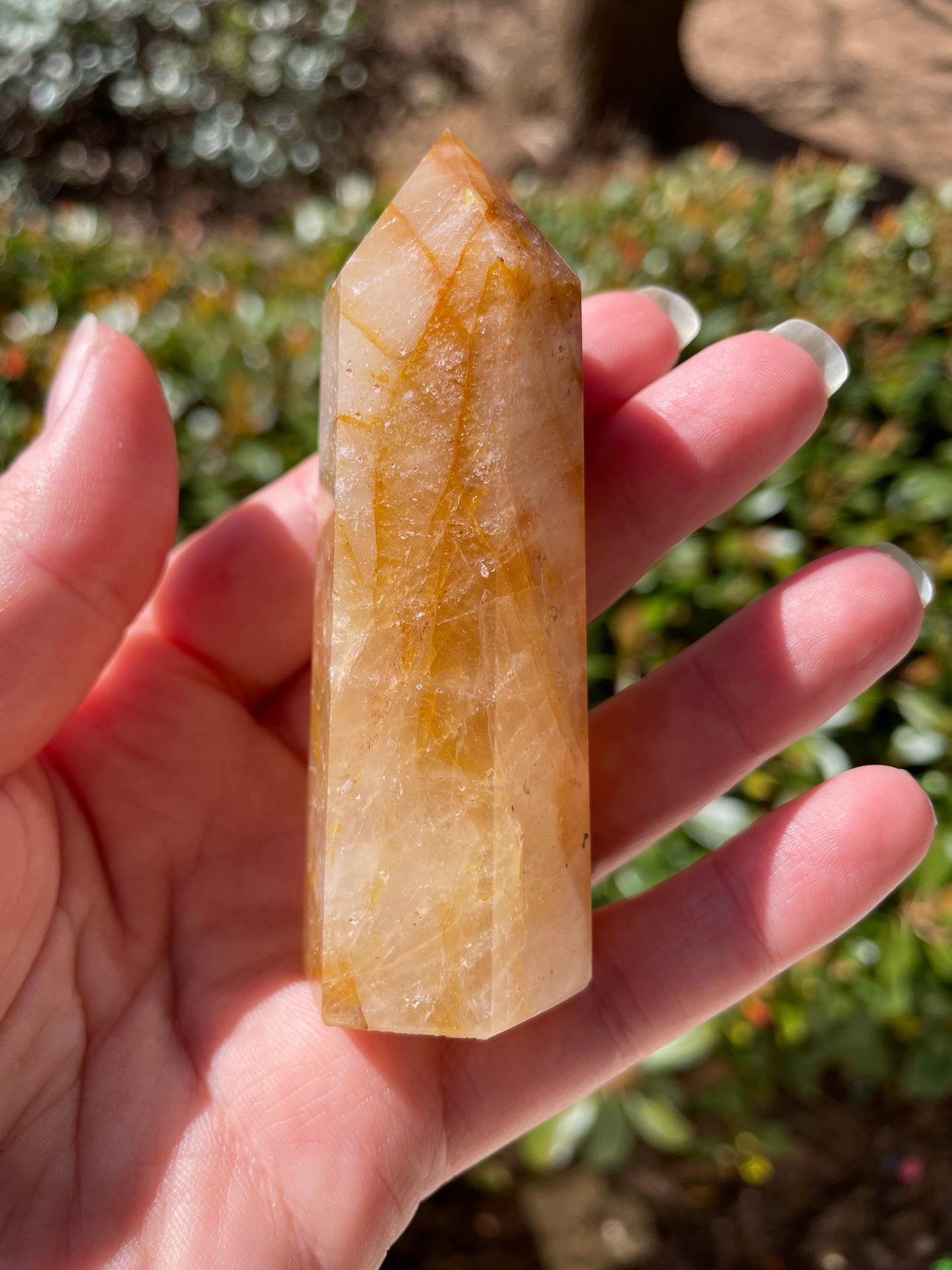 3.75” Golden Healer Quartz Crystal Tower