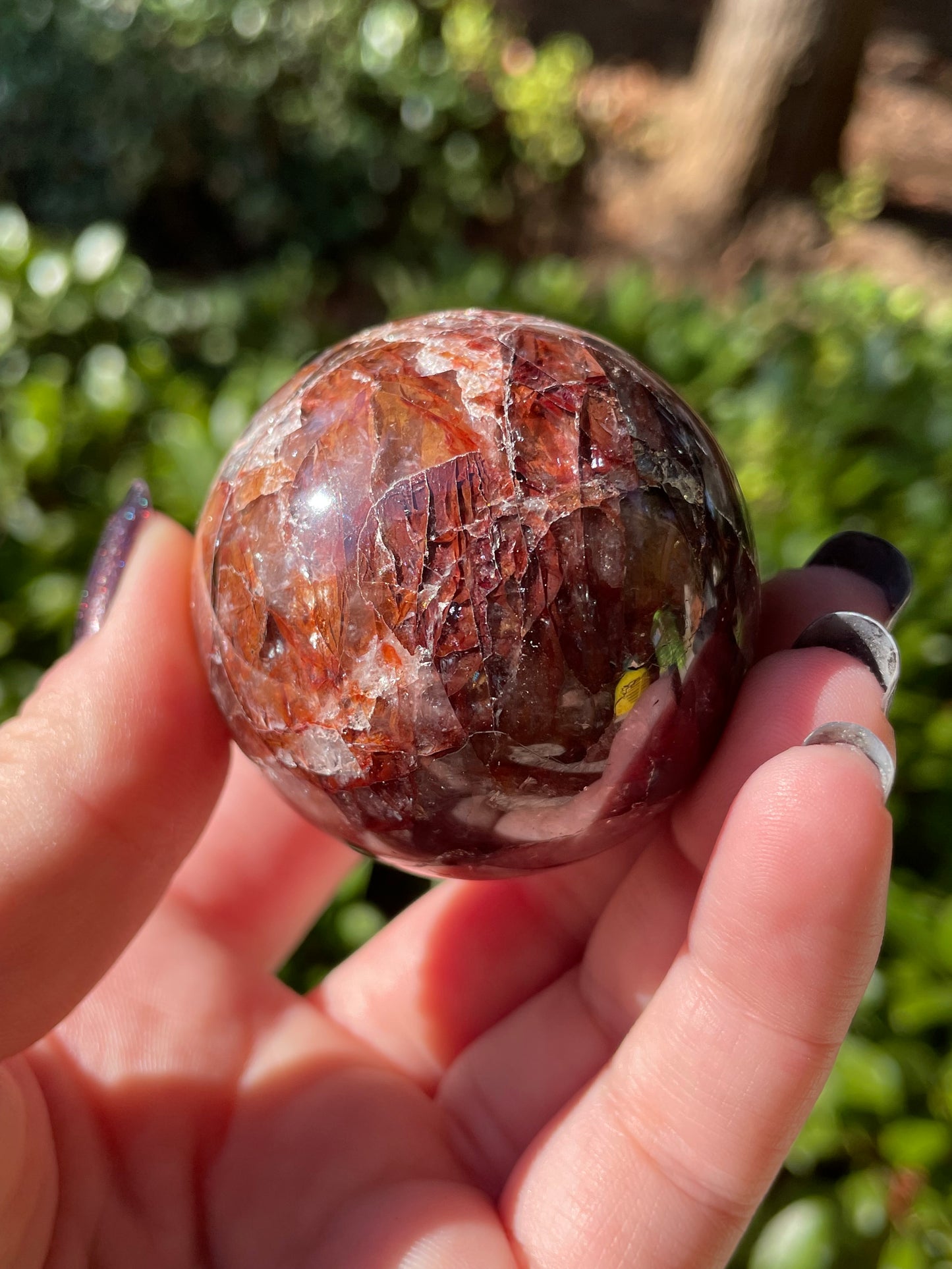 Fire Quartz Sphere