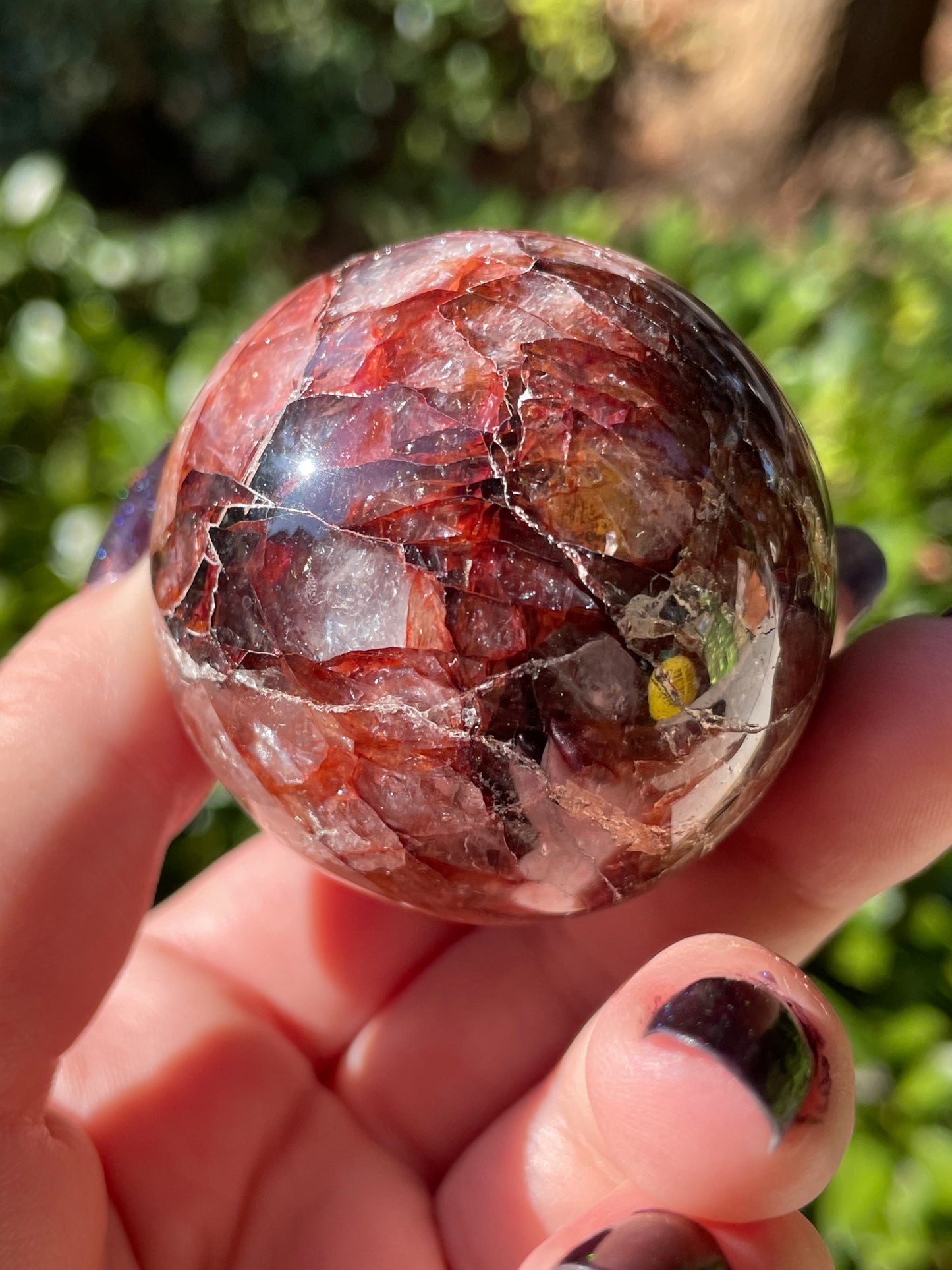 Fire Quartz Sphere