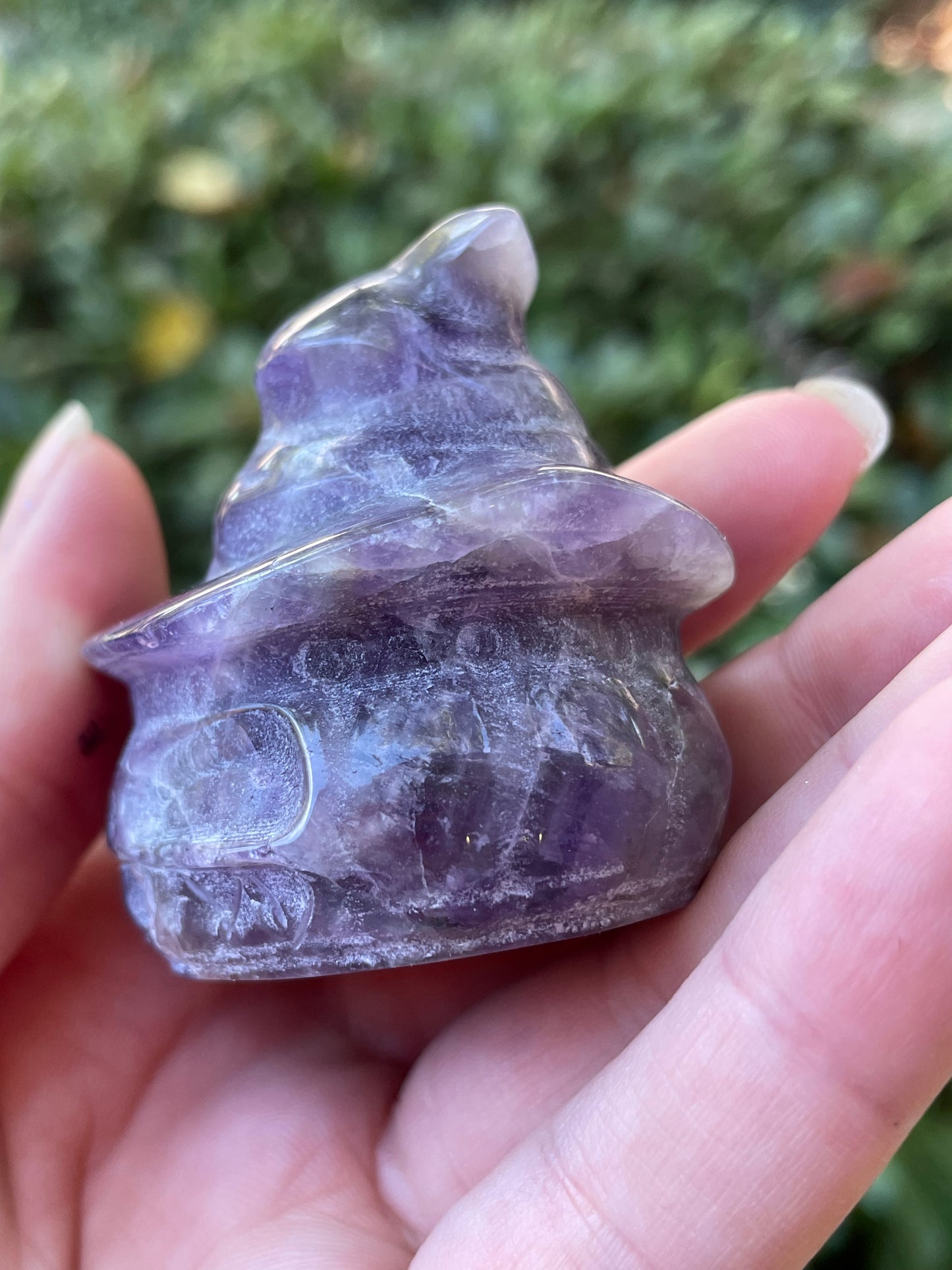 Amethyst Jack-O-Lantern Halloween Pumpkin Witch Carving