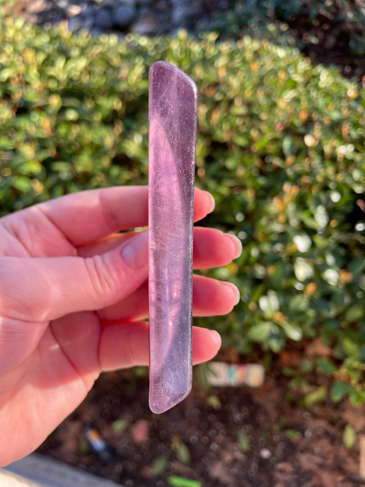 Rainbow Fluorite Crescent Moon Crystal Bowl