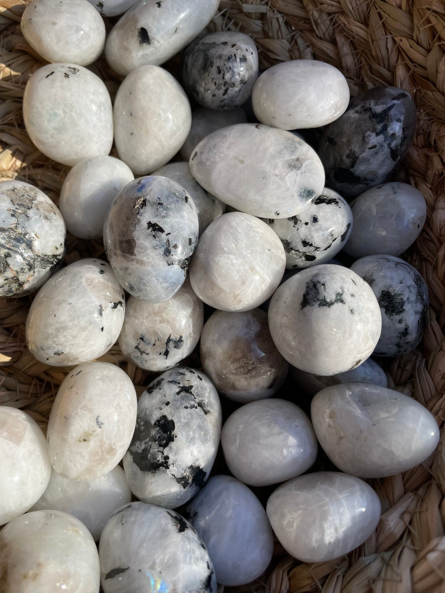 Moonstone Crystal Tumbles