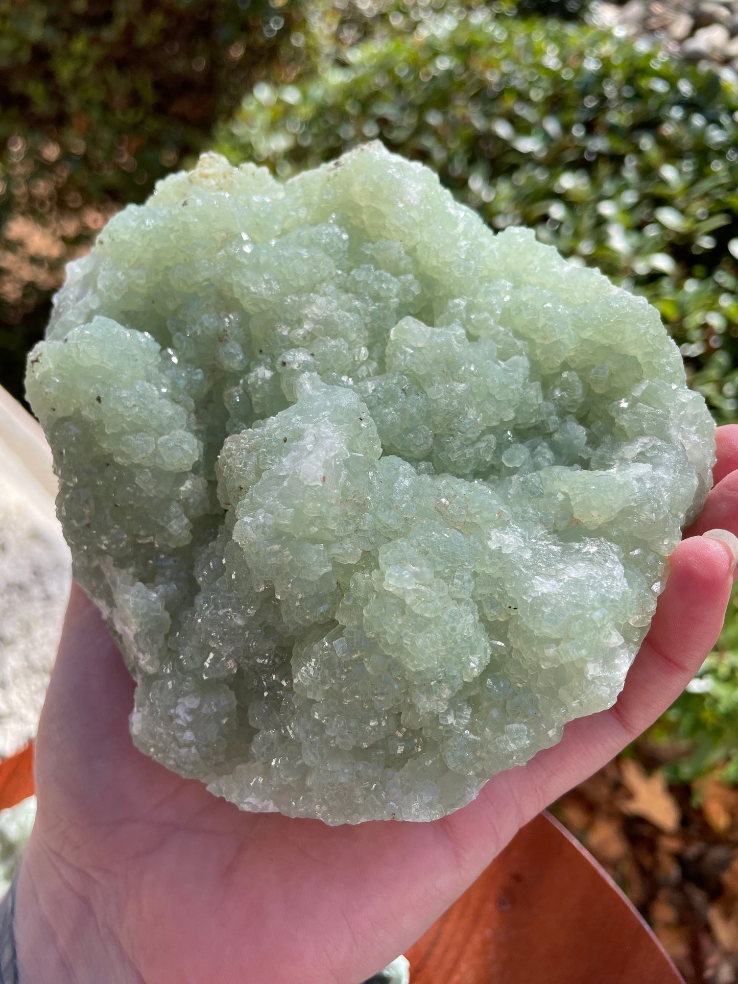 Prehnite Statement Piece Raw Crystal Cluster