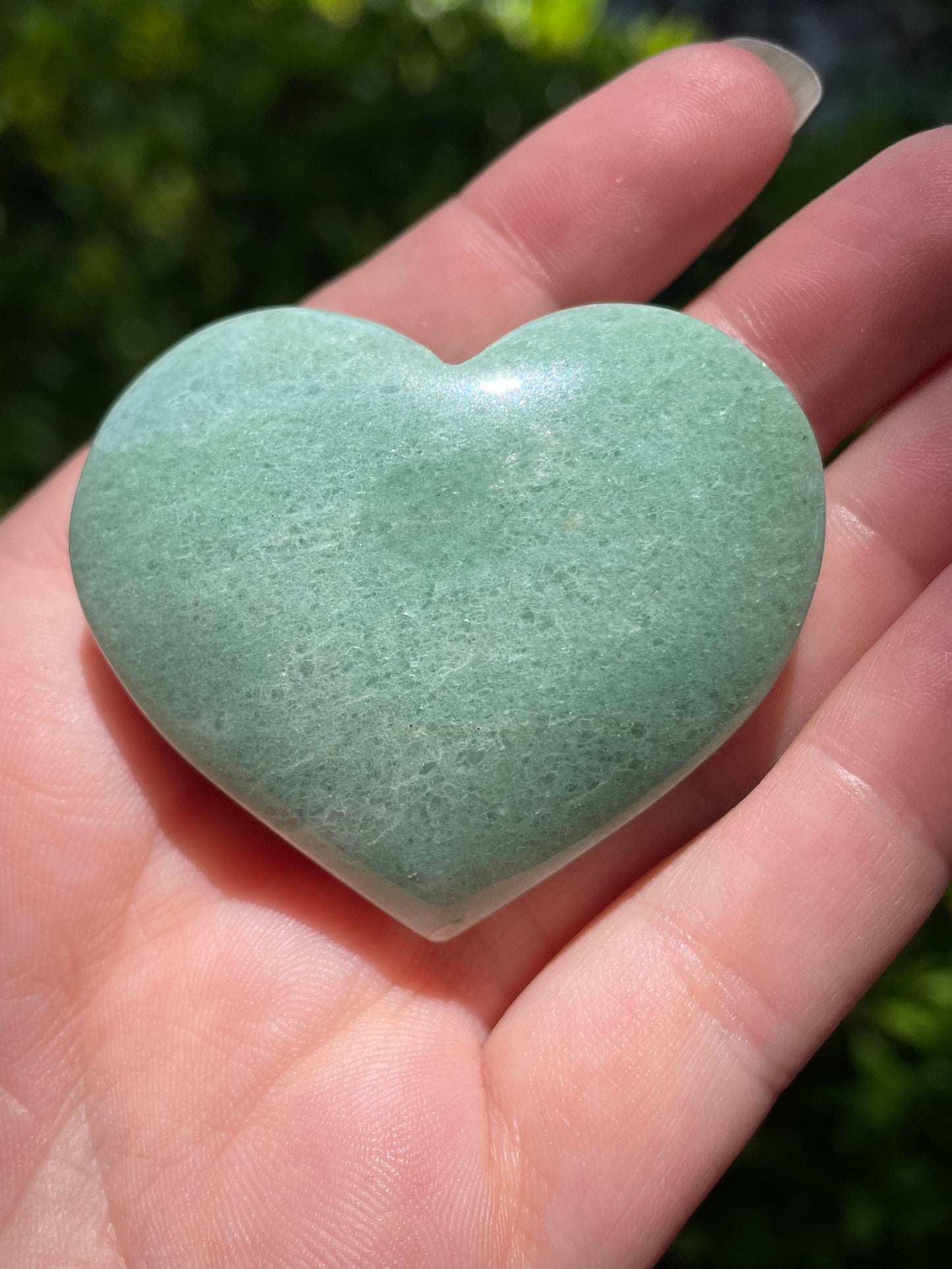 Green Aventurine Crystal Hearts