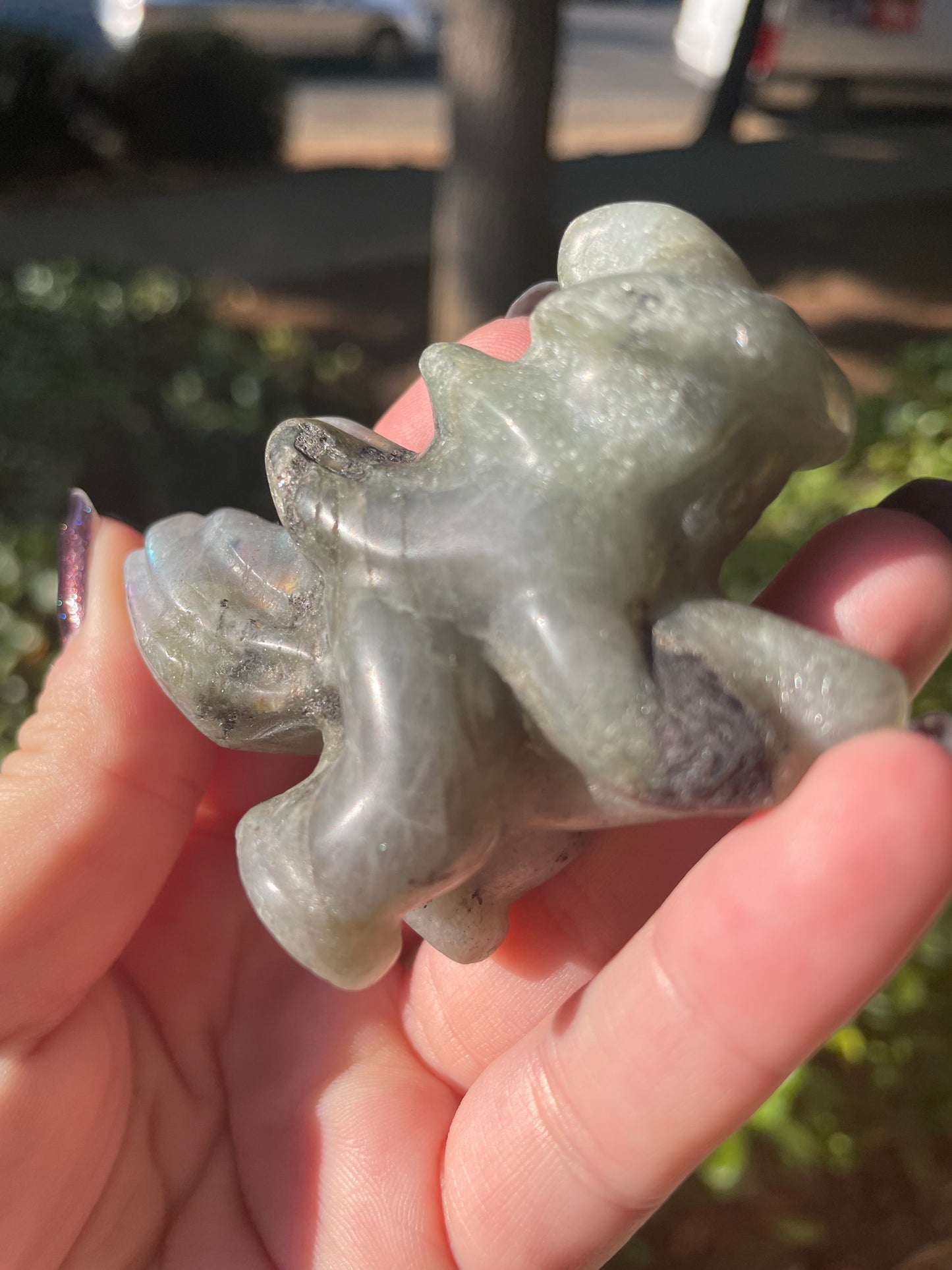 Labradorite Witch Crystal Carving