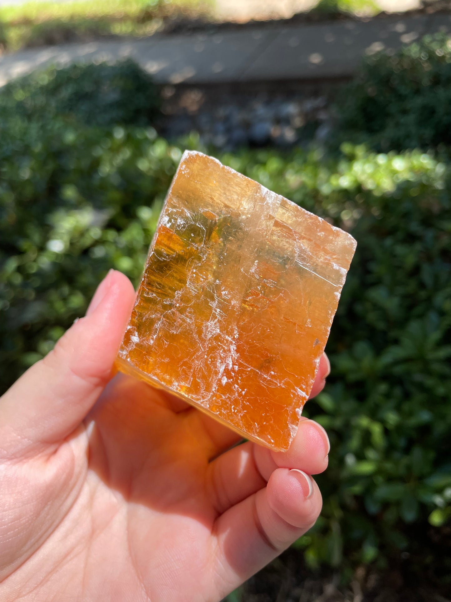 Golden Optical Calcite Crystal