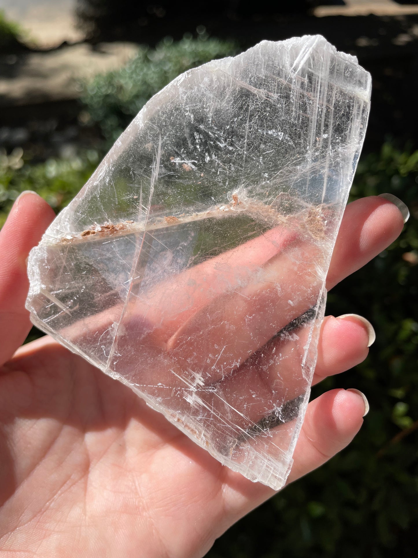 Selenite Crystal Slab