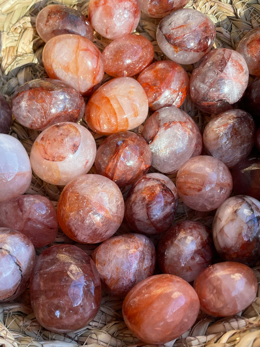 Fire Quartz Crystal Tumbles