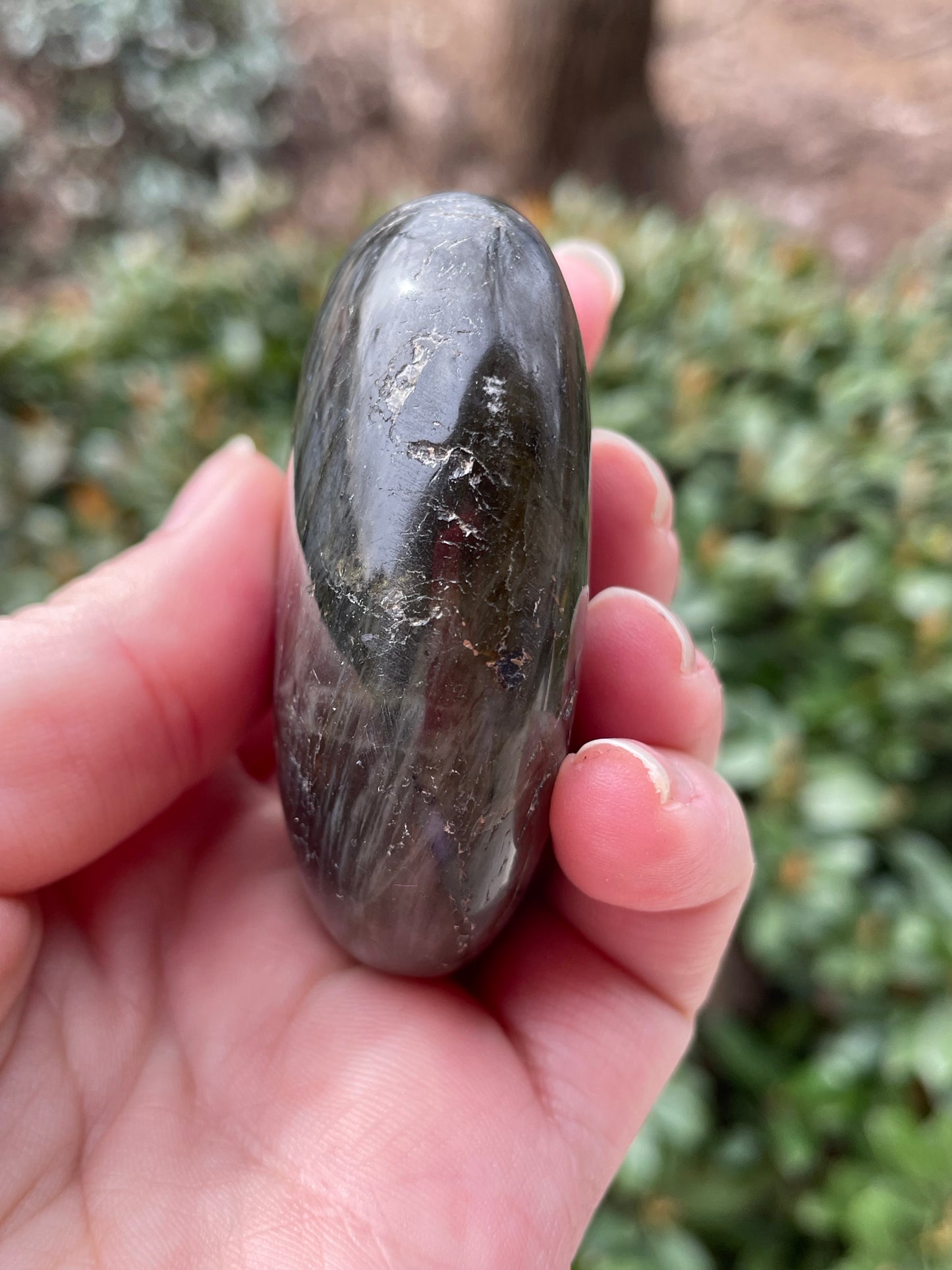 Labradorite Crystal Palm Stone Large