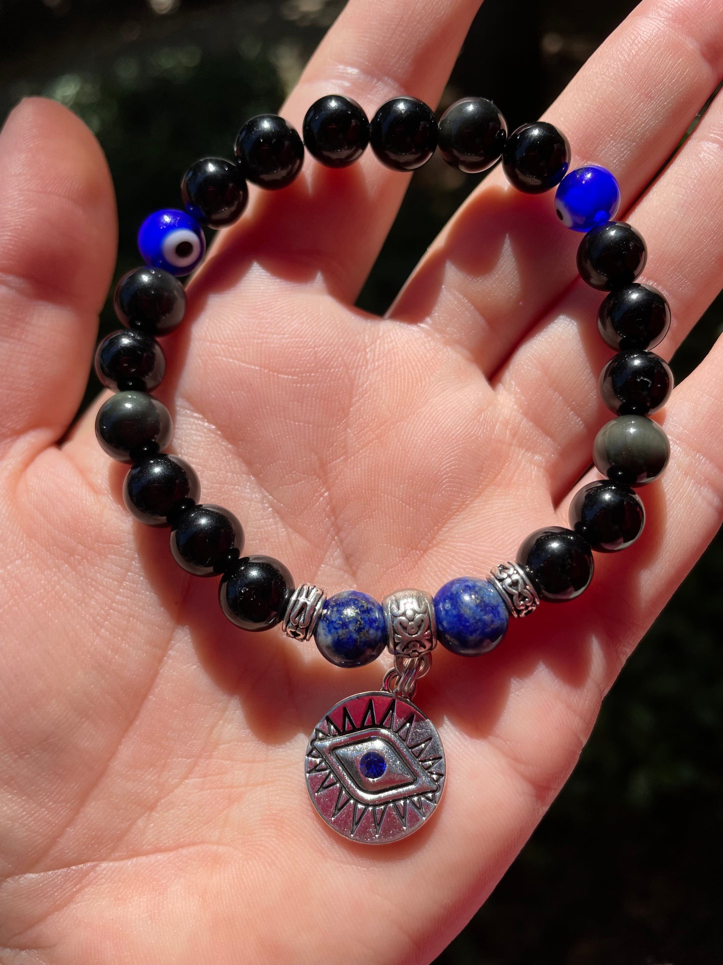 I am Protected- Nazar Evil Eye Crystal Bracelet