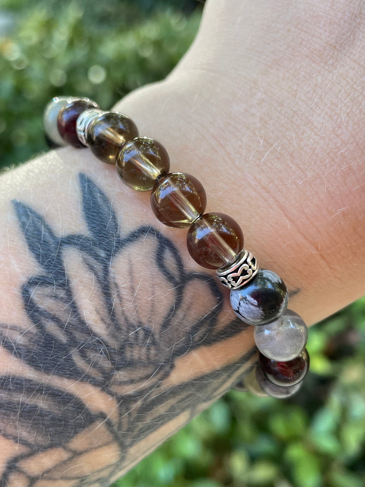 Scorpio Zodiac Crystal Bracelet for Transformation, Passion, Empowerment, Protection