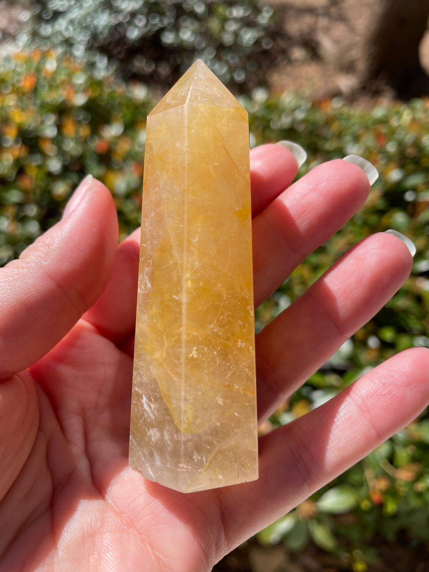 3.75” Golden Healer Quartz Crystal Tower