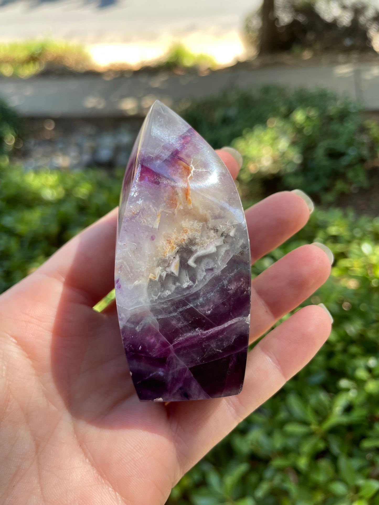 Rainbow Fluorite Crystal Freeform