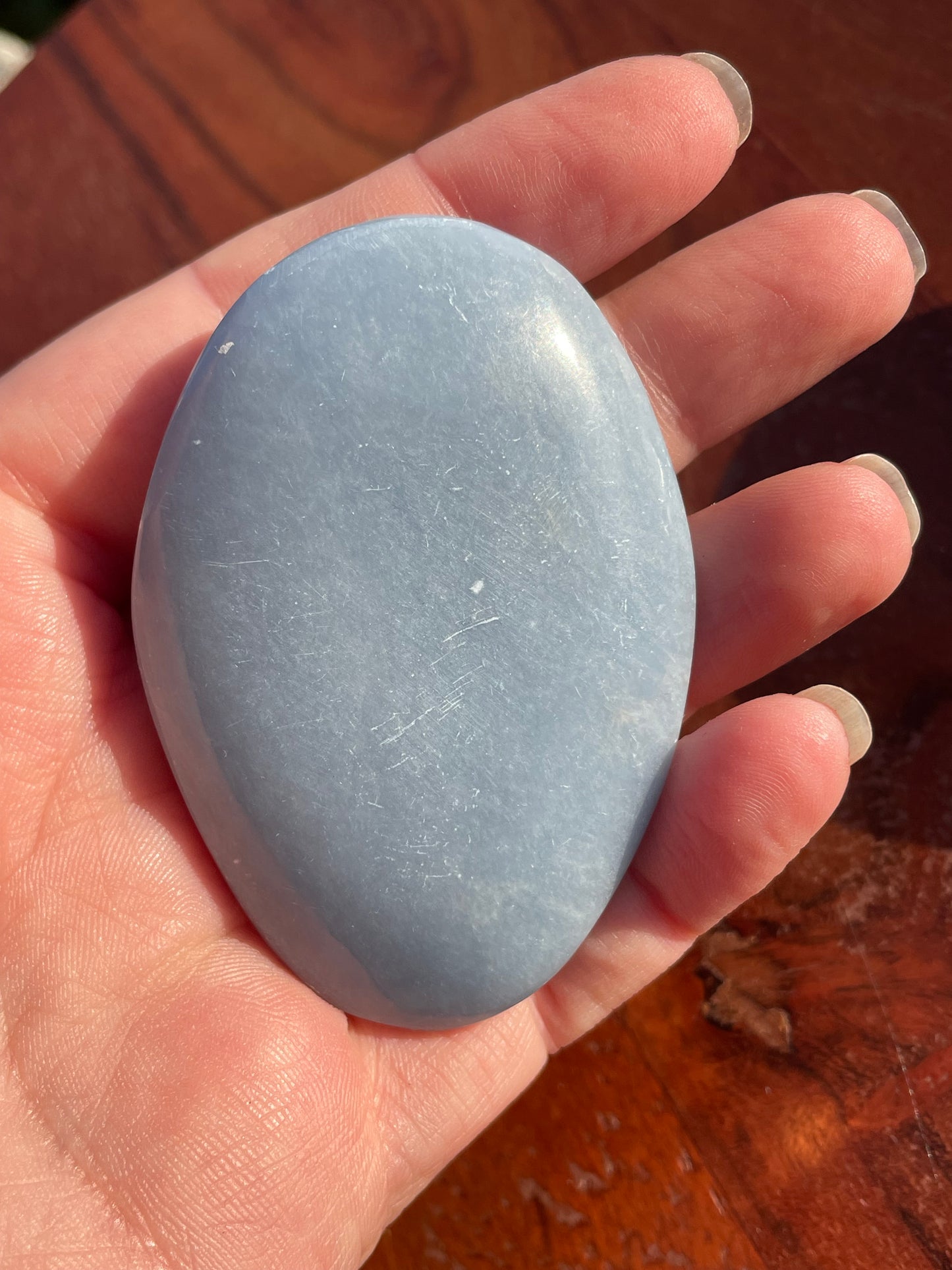 Angelite Palm Stones