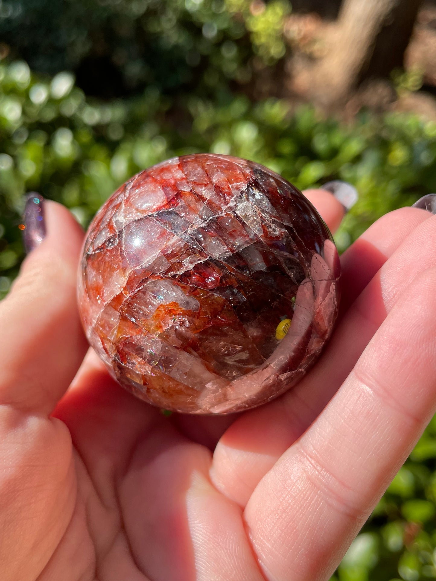 Fire Quartz Sphere