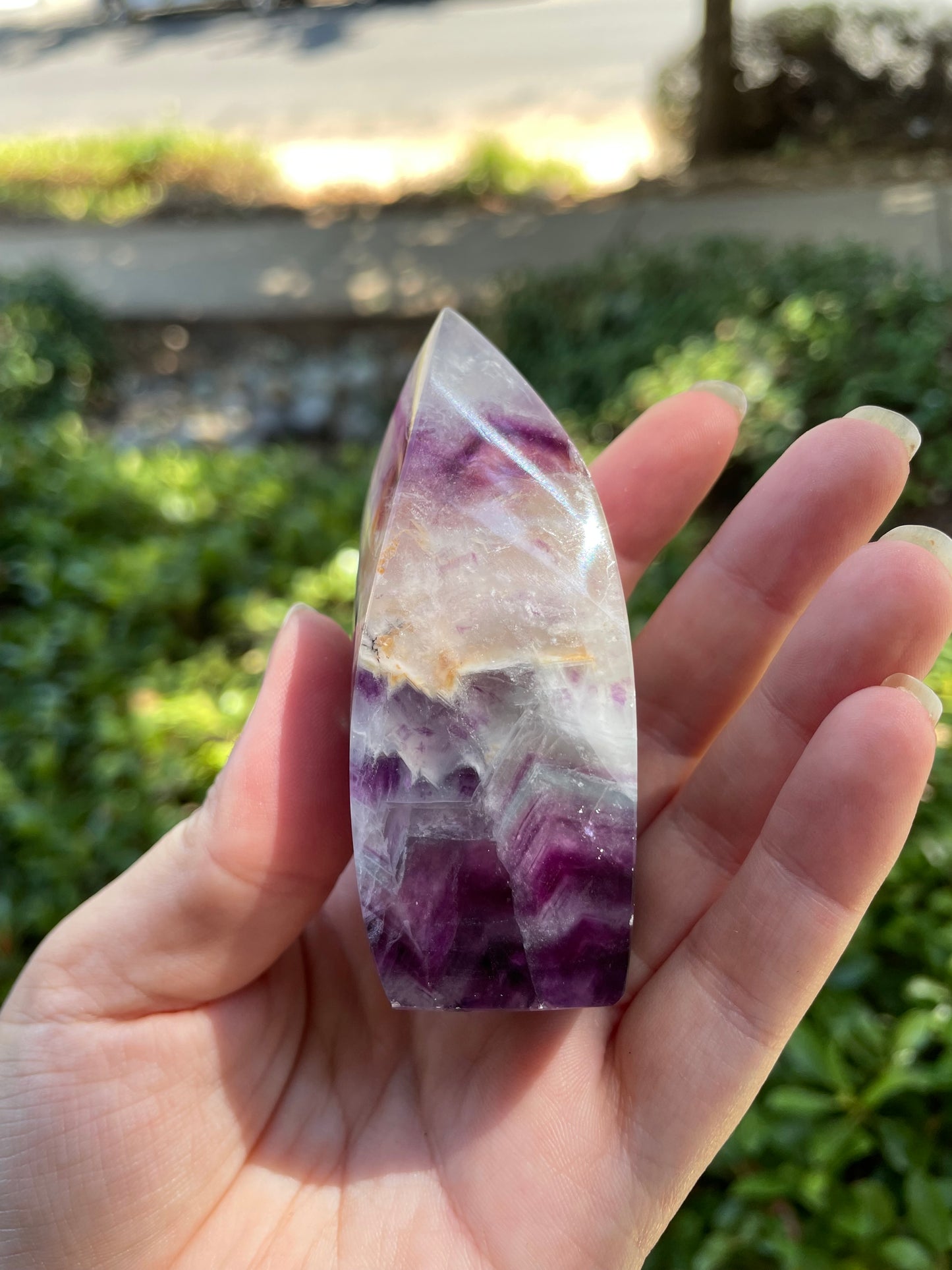 Rainbow Fluorite Crystal Freeform