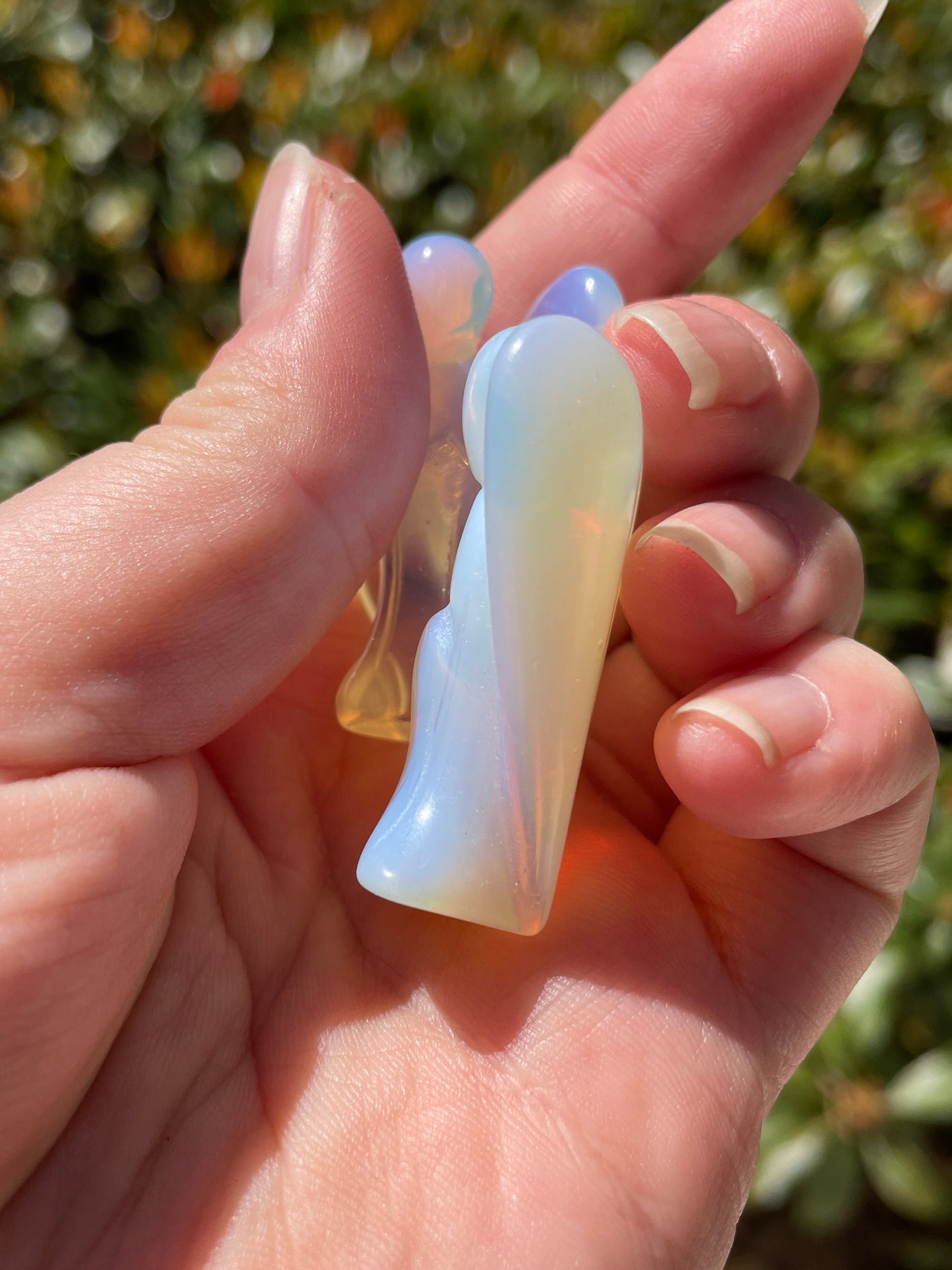 Opalite Angel Carvings