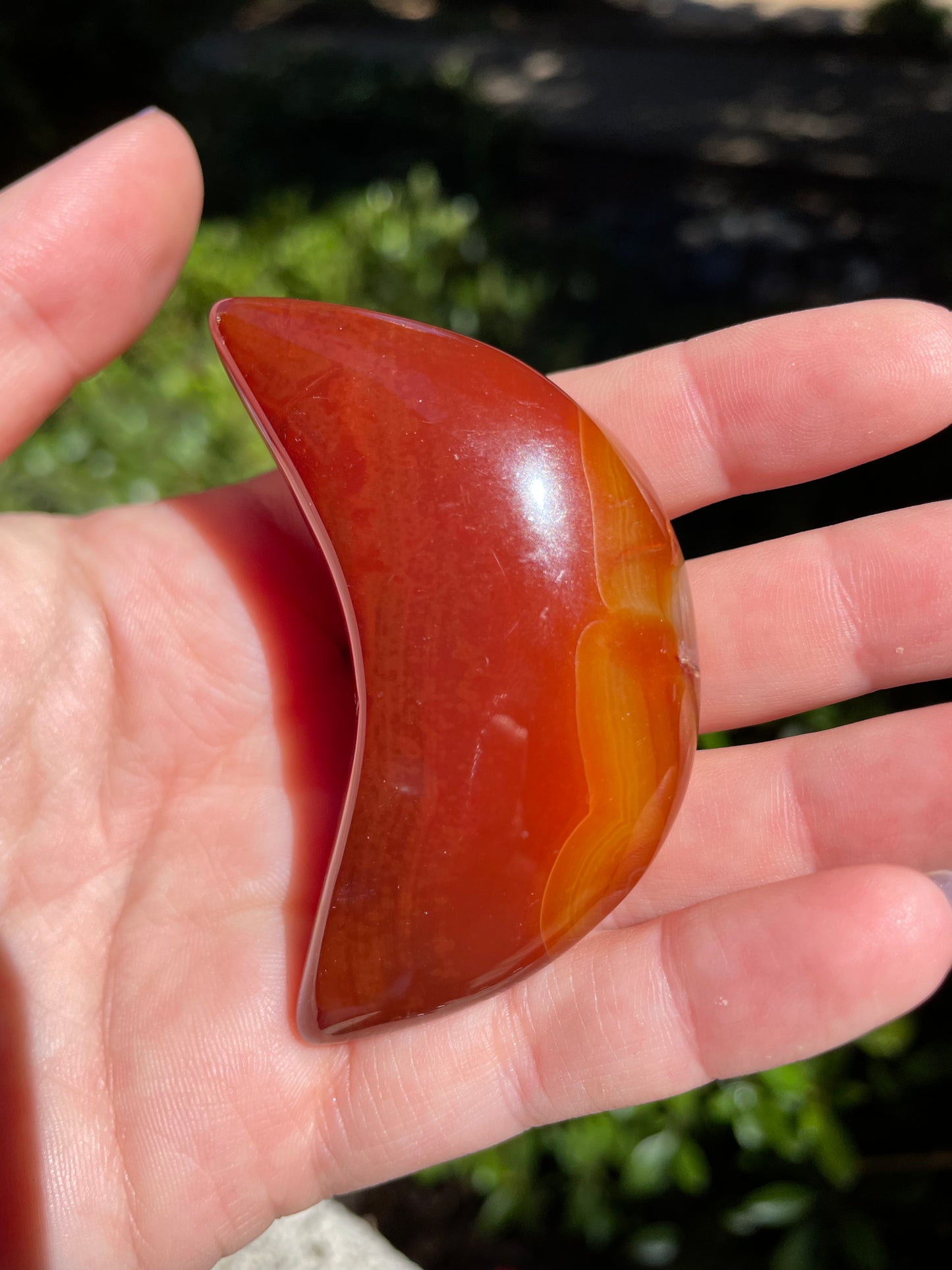 Carnelian 🌙 Crescent Moon Crystals