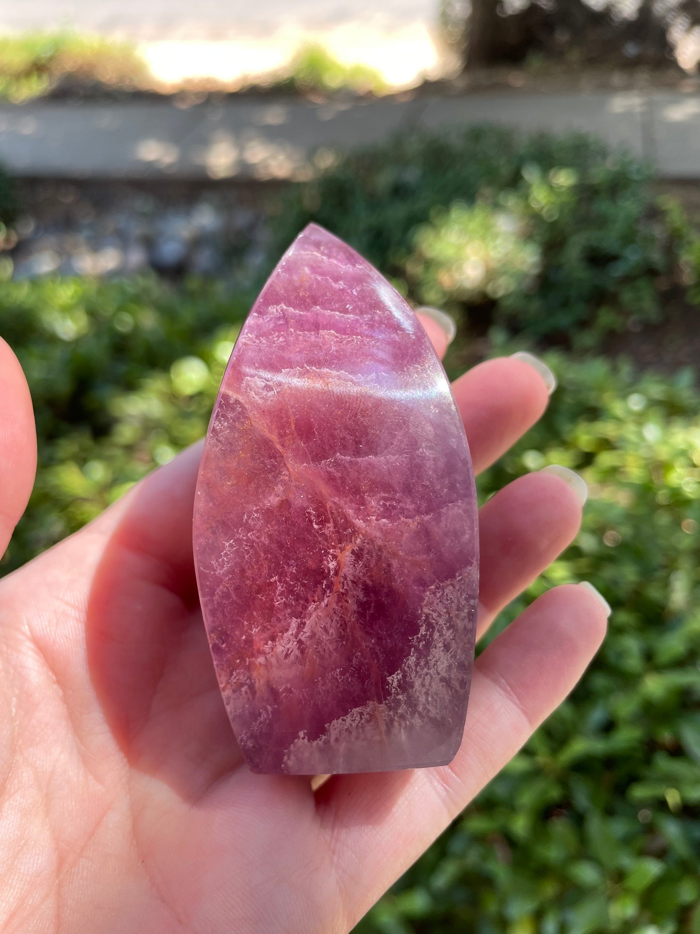 Pink Candy Fluorite Crystal Freeform