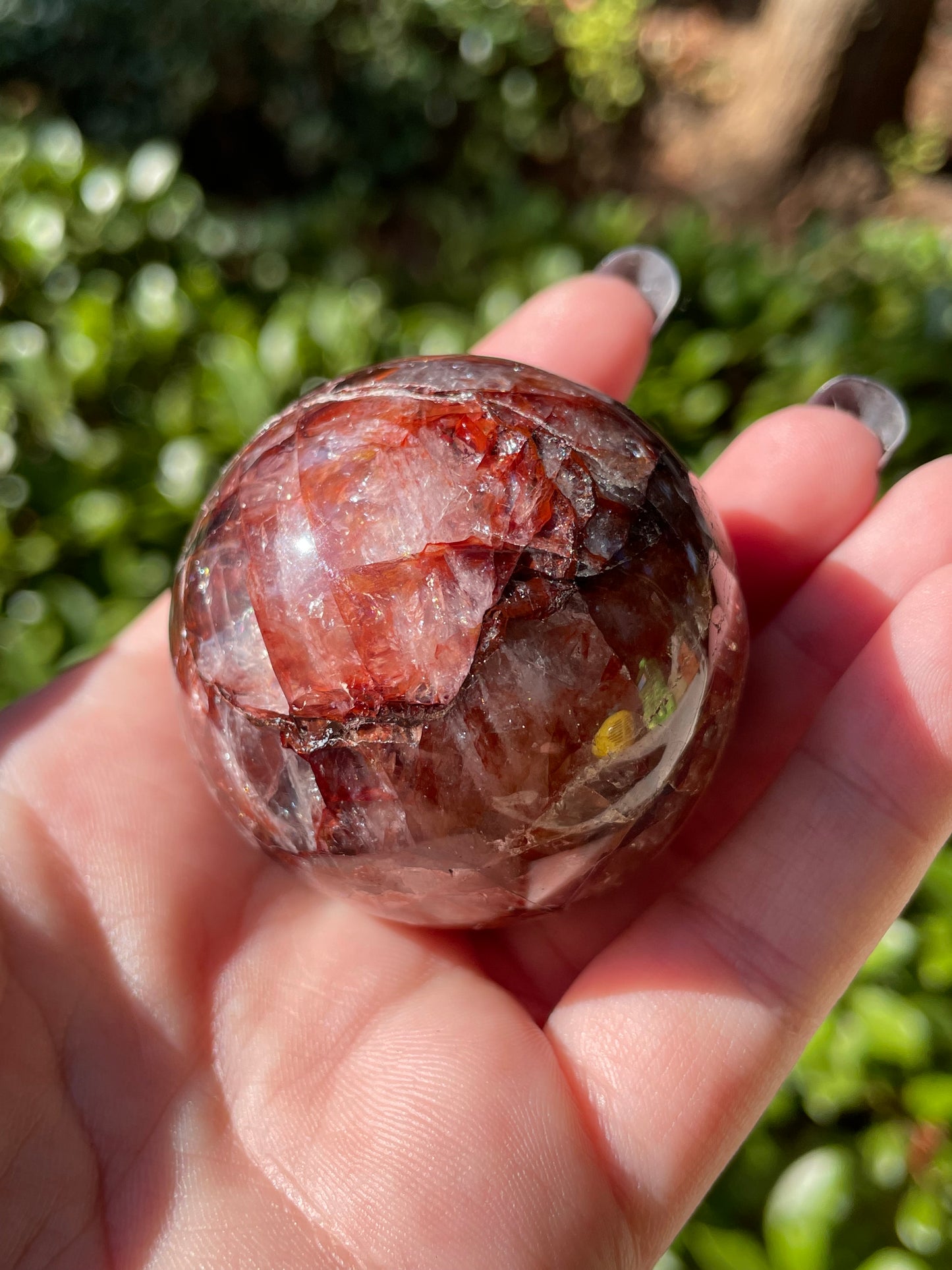 Fire Quartz Sphere