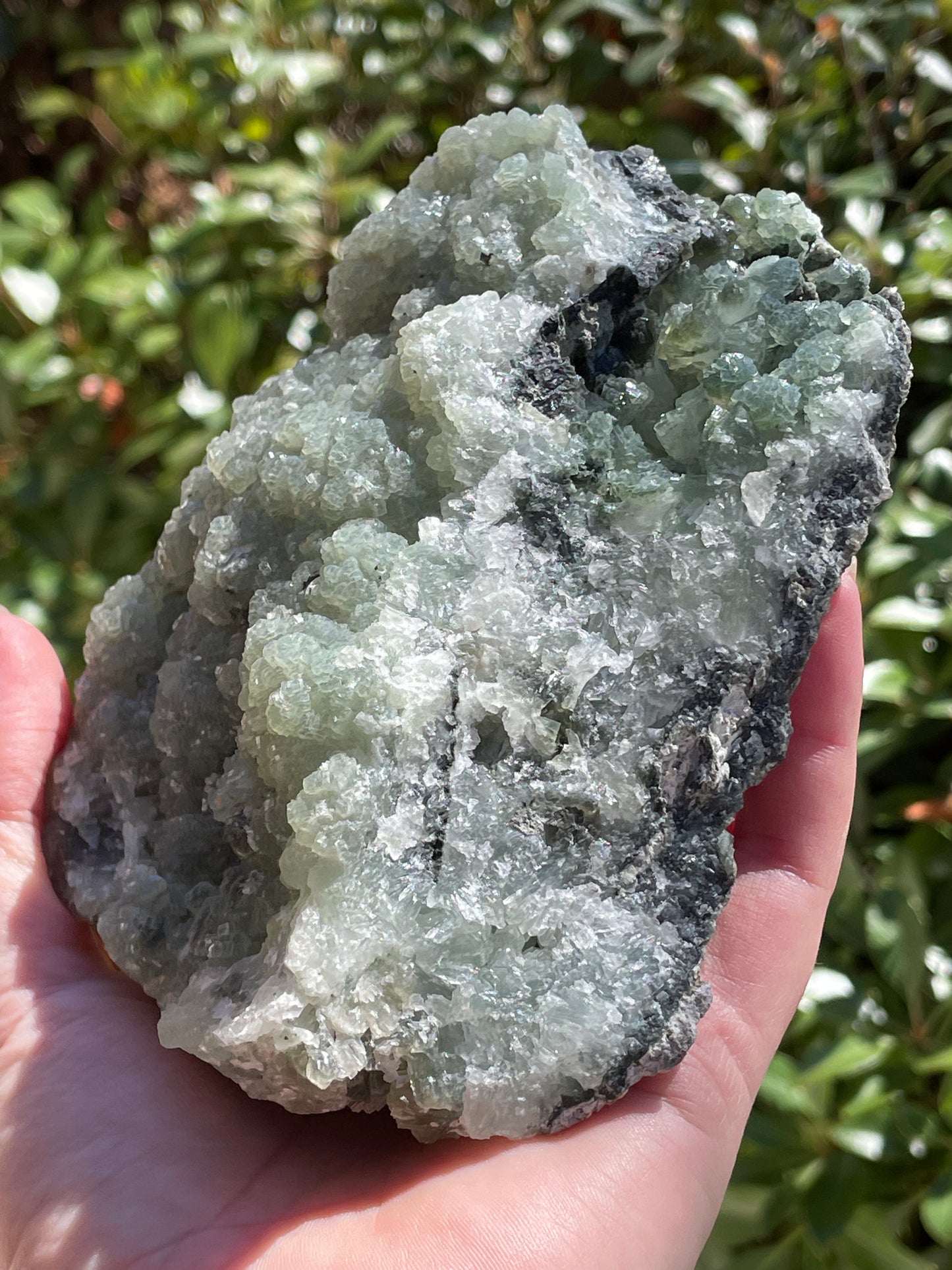 Prehnite Statement Piece Raw Crystal Cluster