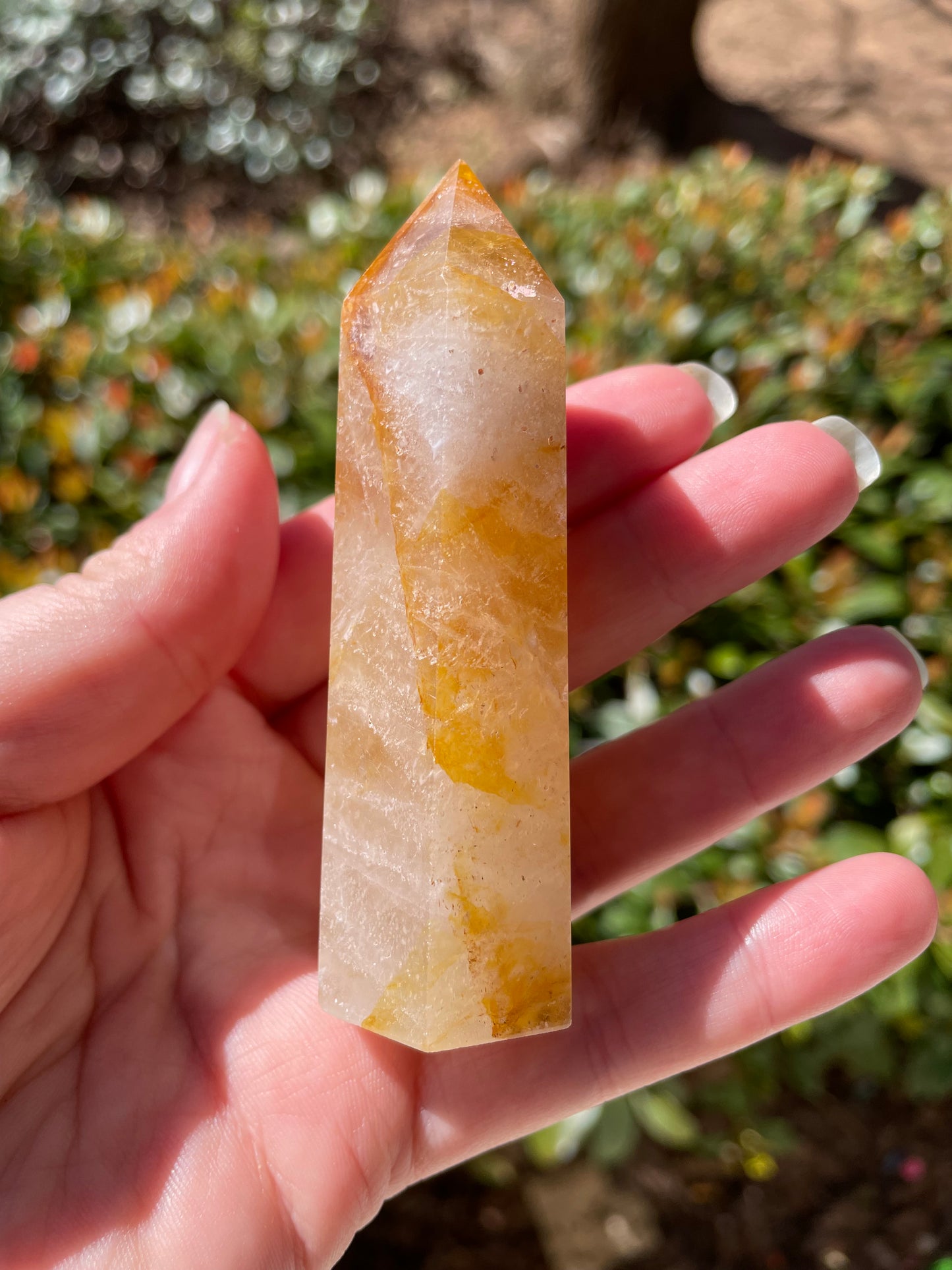 3.75” Golden Healer Quartz Crystal Tower