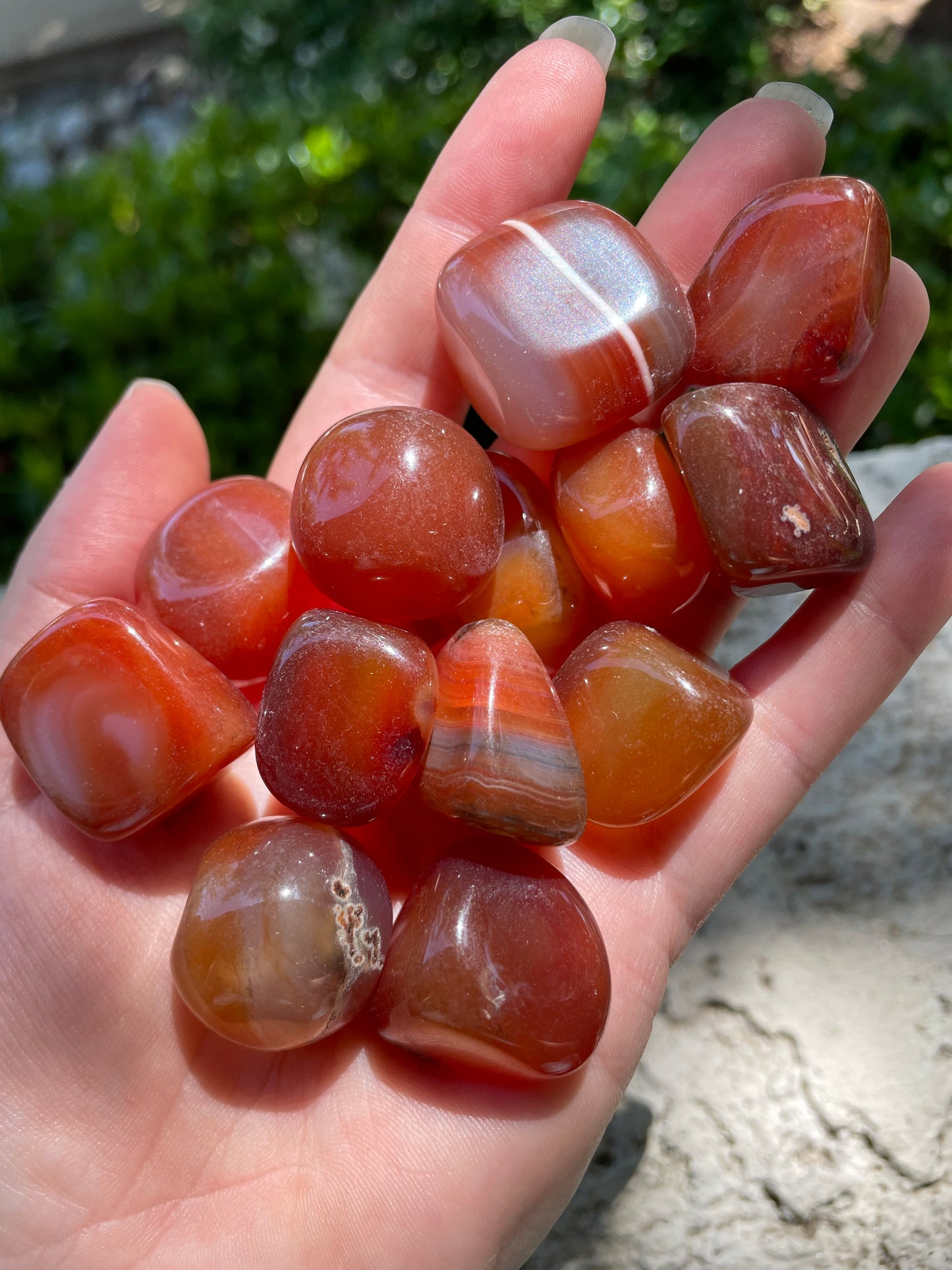 Carnelian Crystal Tumbles