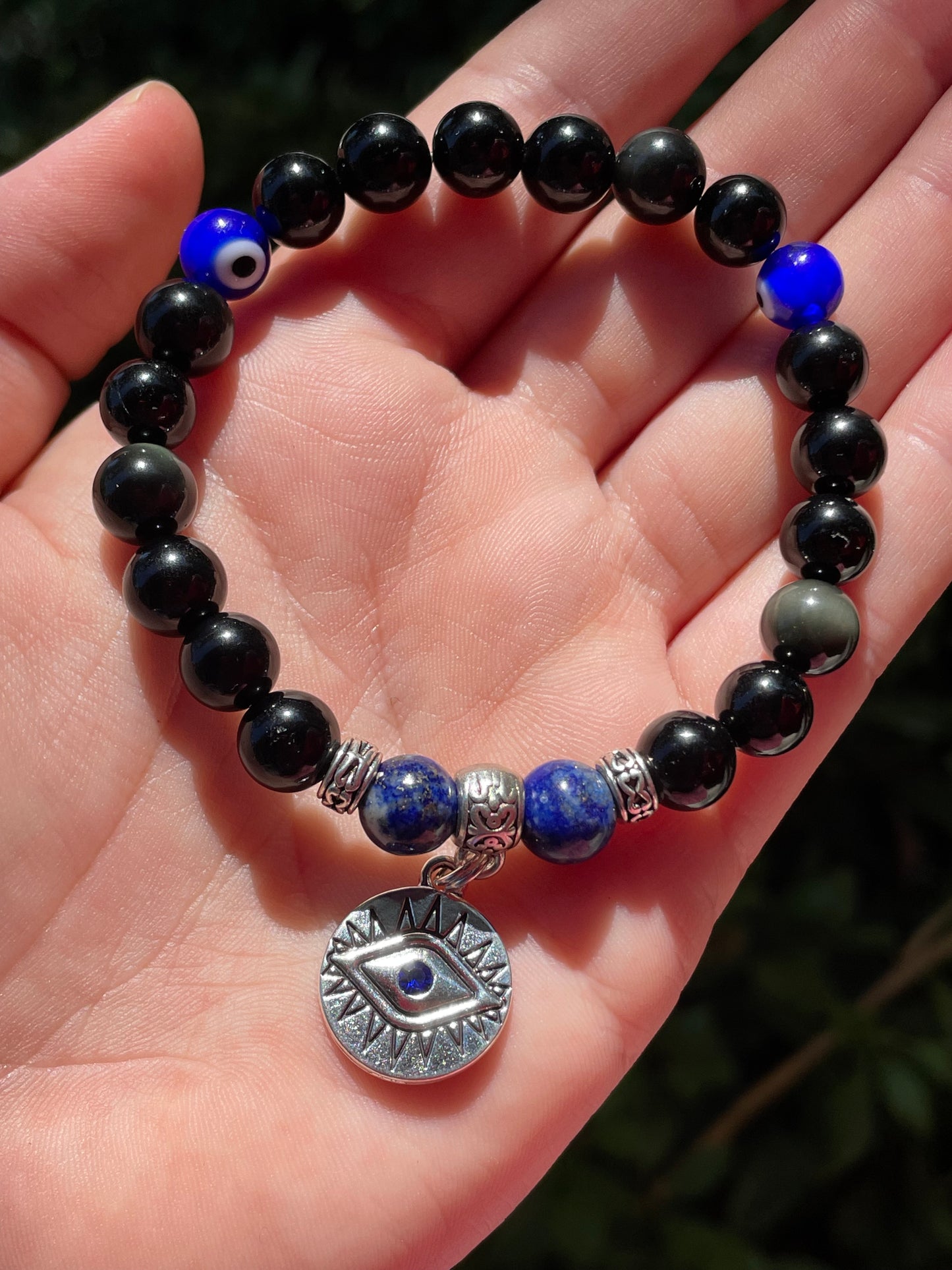 I am Protected- Nazar Evil Eye Crystal Bracelet