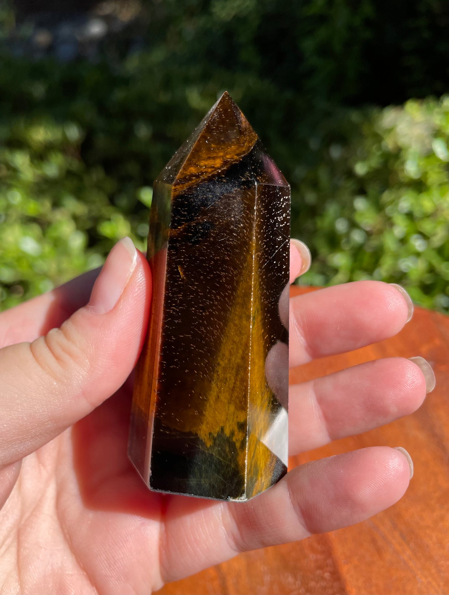 3” Tigers Eye Crystal Tower