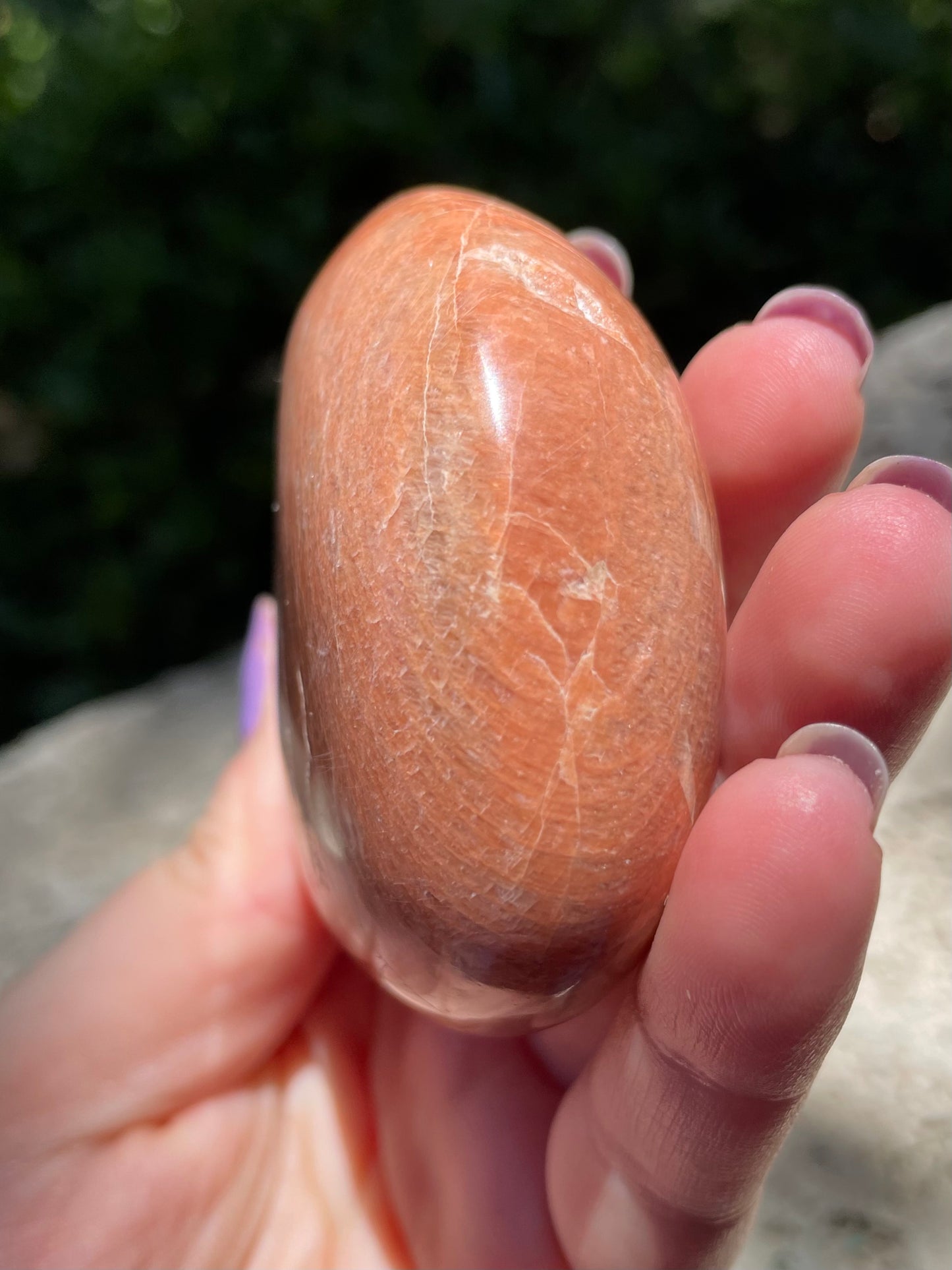 Peach Moonstone Crystal Palmstone