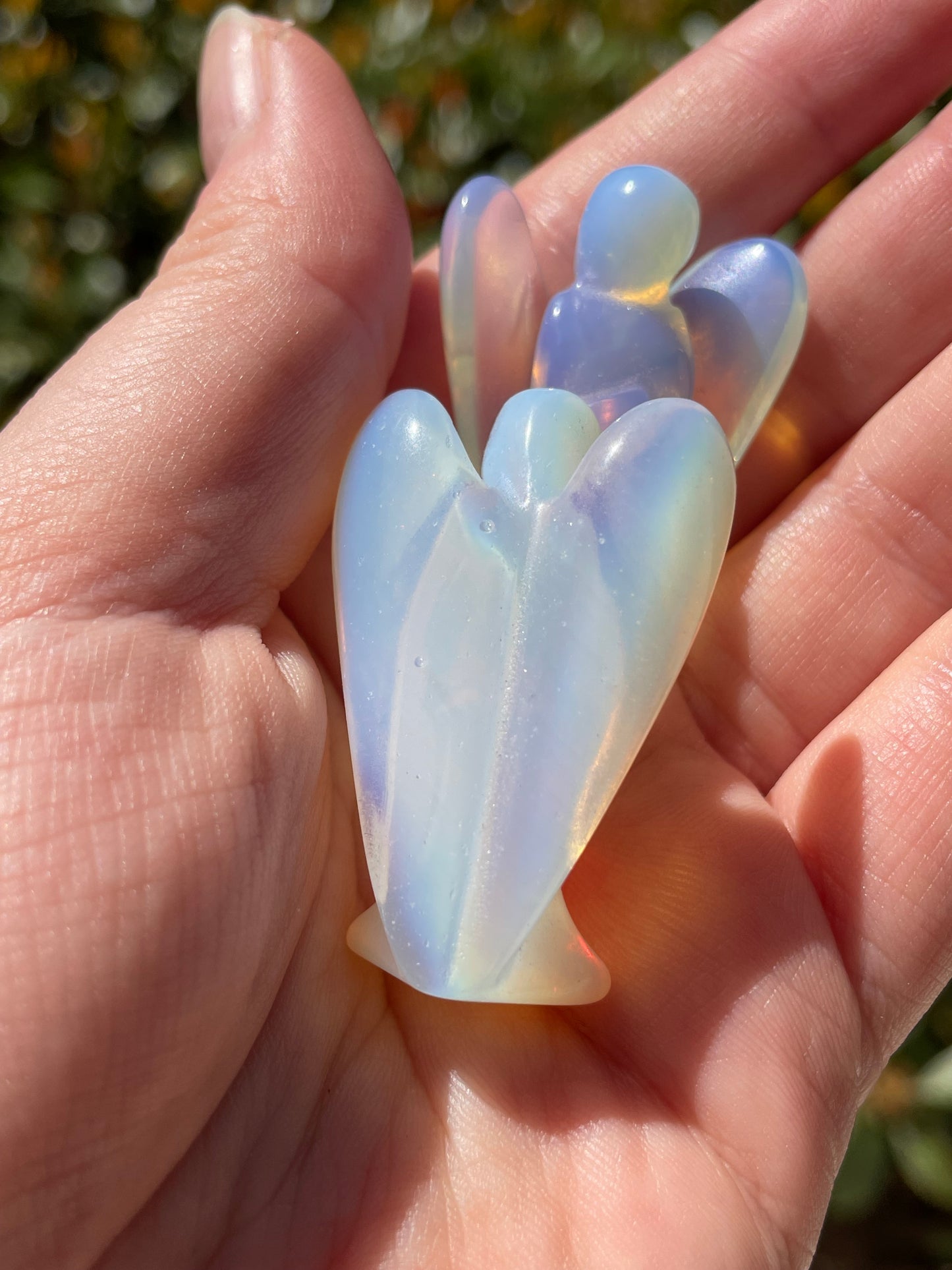 Opalite Angel Carvings