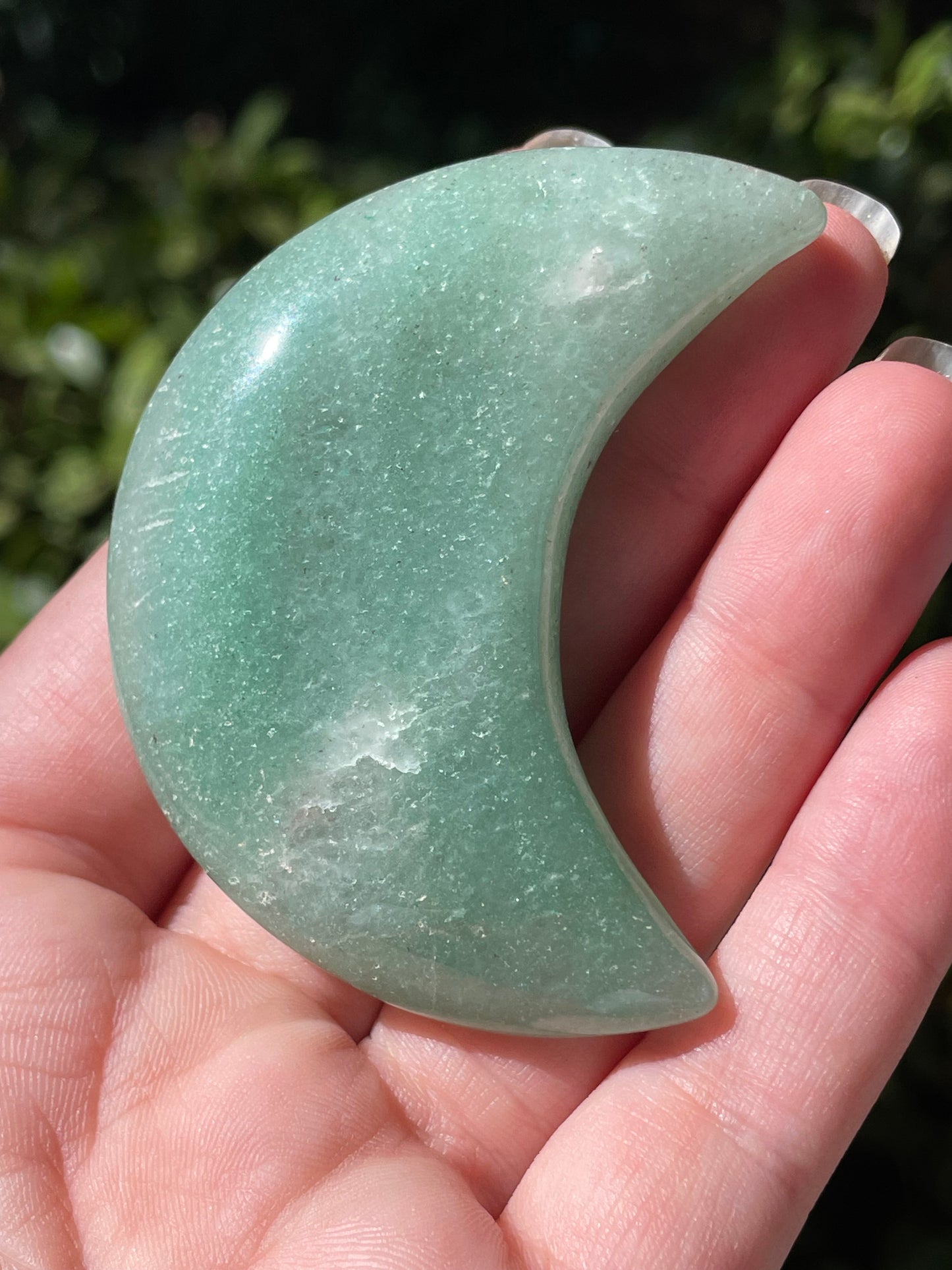 Green Aventurine Crescent Moons 🌙