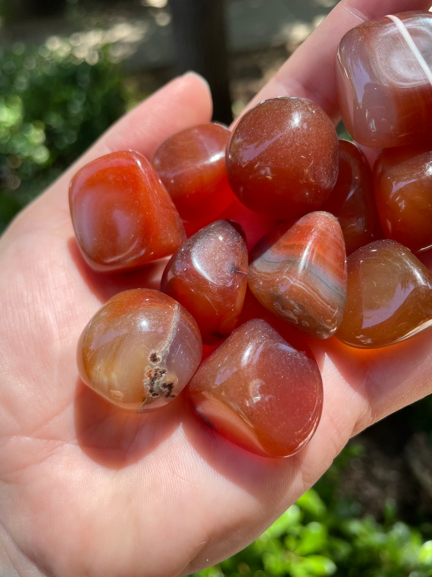 Carnelian Crystal Tumbles