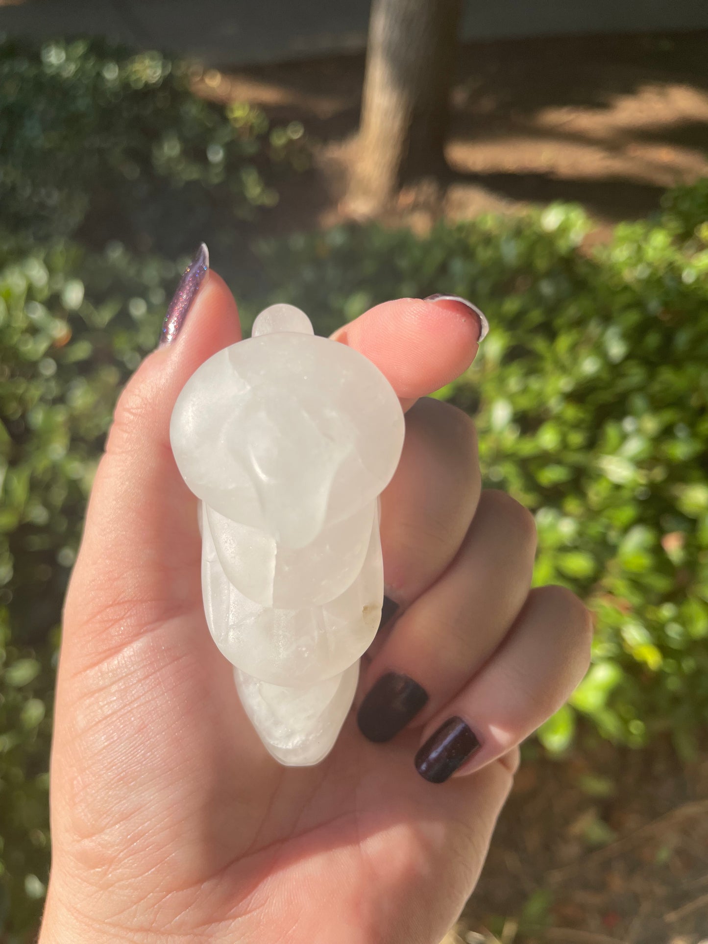 Clear Quartz Witch Crystal Carving