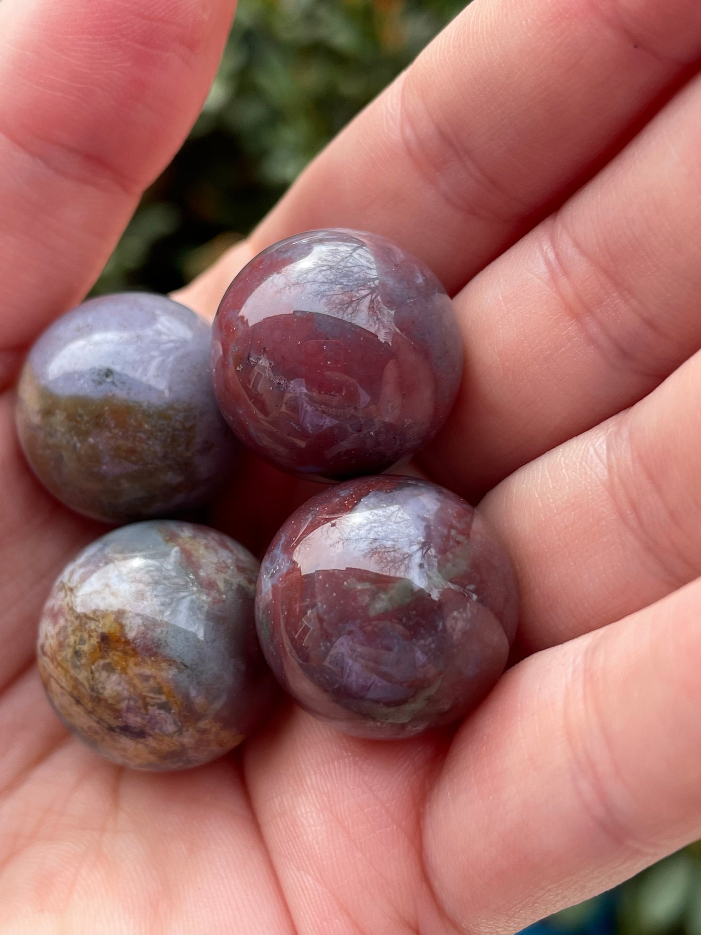 Mini Ocean Jasper Spheres 1”