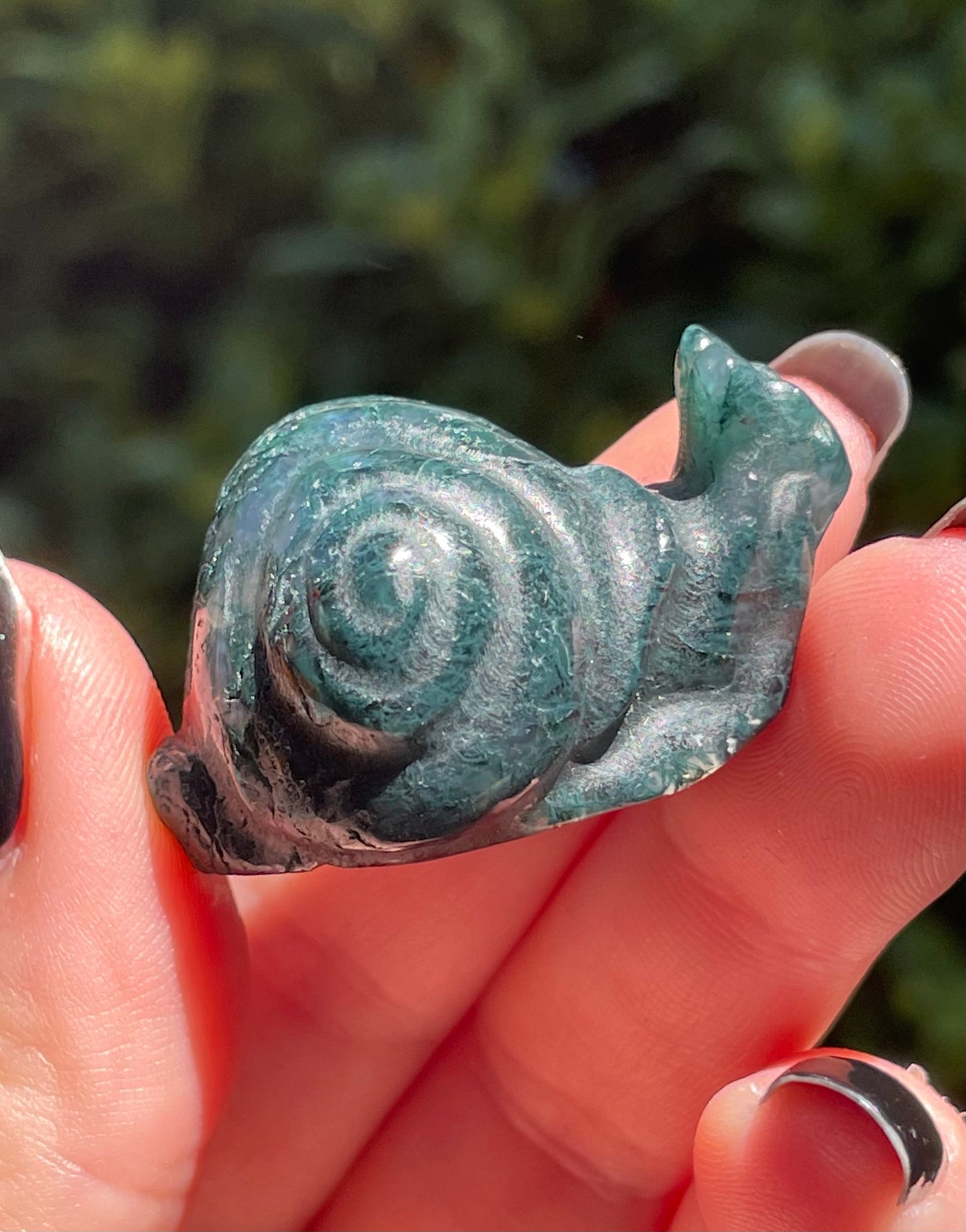 Cute Snail Crystal Carvings