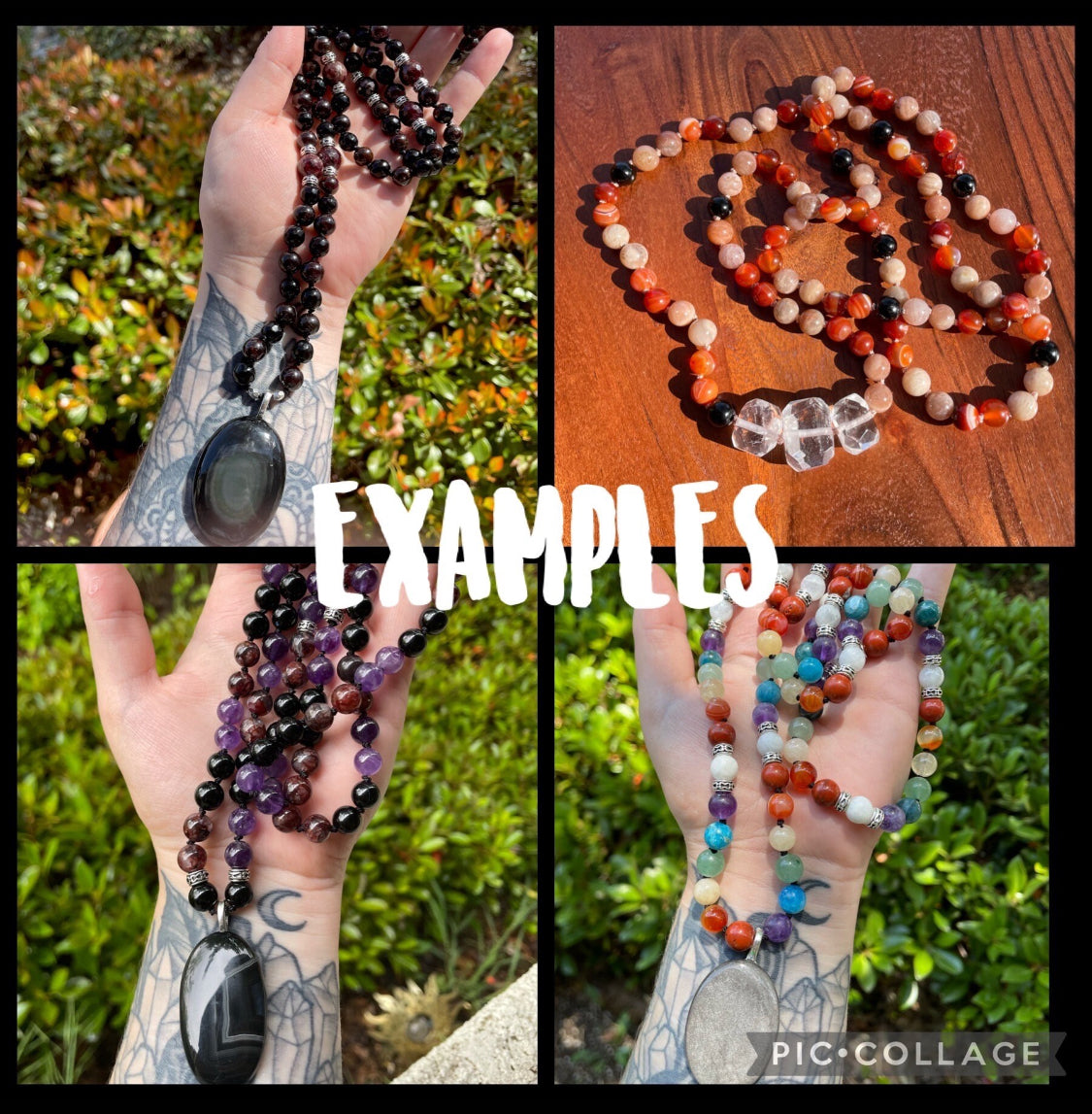 Custom Intentional Intuitive Crystal Mala Necklace