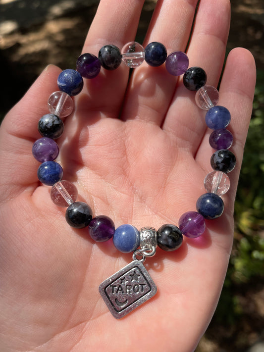 Tarot Crystal Bracelet for Third Eye Opening & Communication