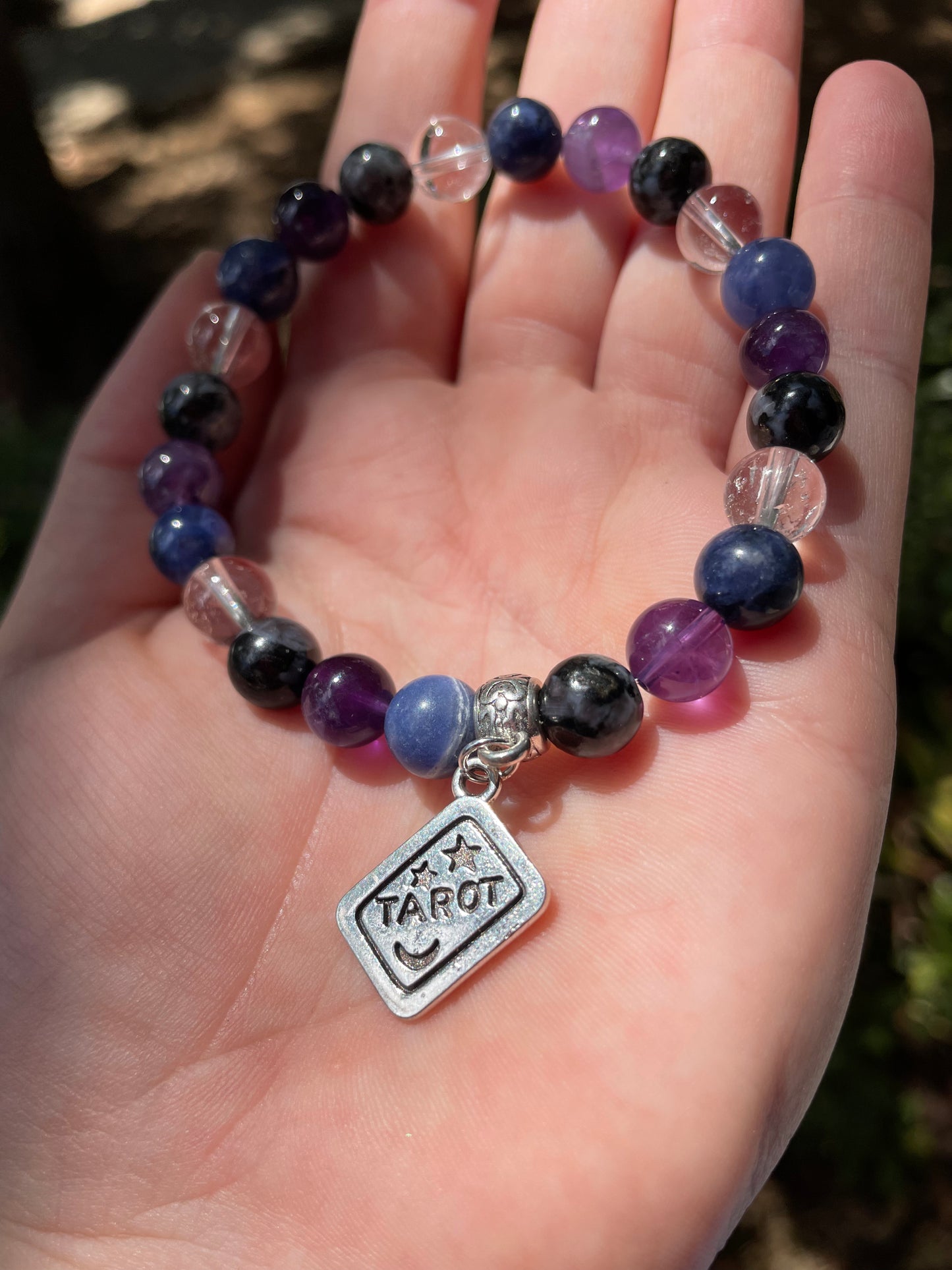 Tarot Crystal Bracelet for Third Eye Opening & Communication