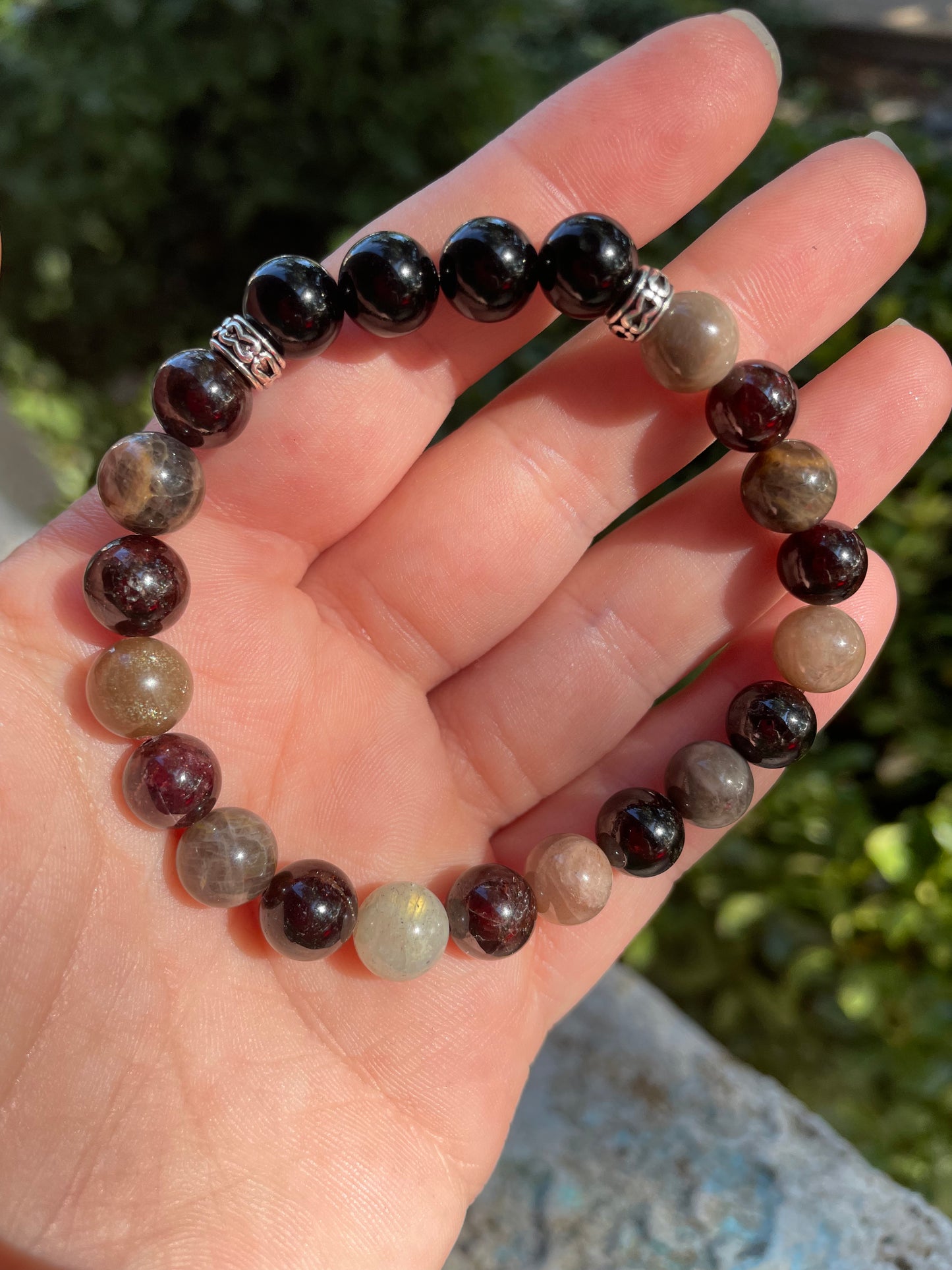 Dark Divine Feminine 🌙Crystal Bracelet for Intuition, Protection, & Empowerment