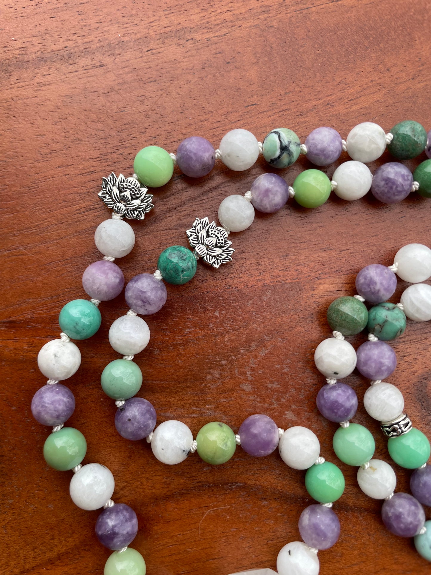 Transformation Through Emotional Pain Healing Crystal Mala Necklace