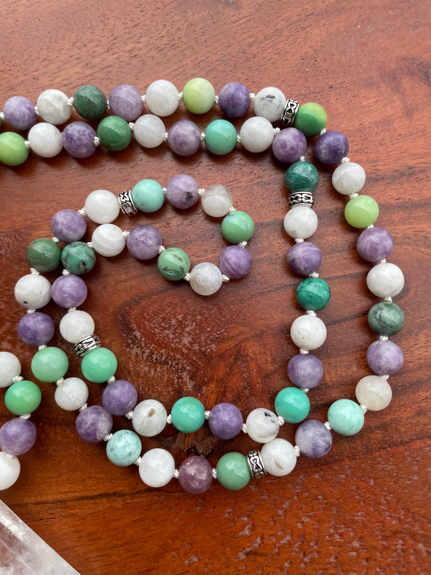 Transformation Through Emotional Pain Healing Crystal Mala Necklace