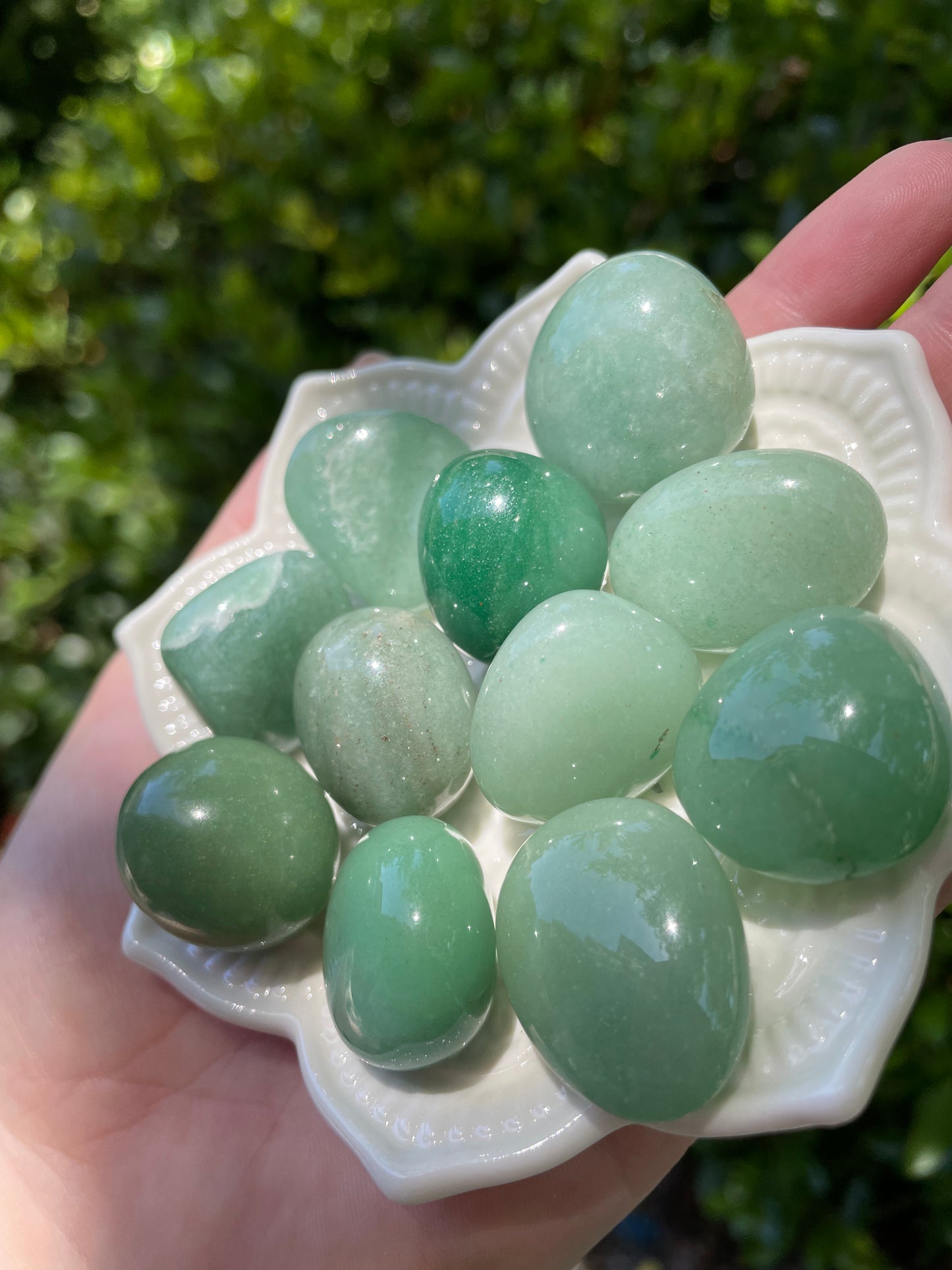 Green Aventurine Crystal Tumbles