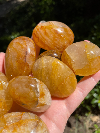 Polished Golden Healer Quartz Crystal