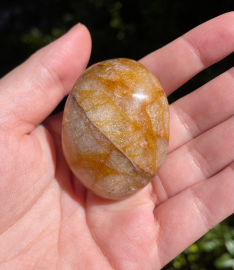 Polished Golden Healer Quartz Crystal