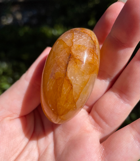 Polished Golden Healer Quartz Crystal