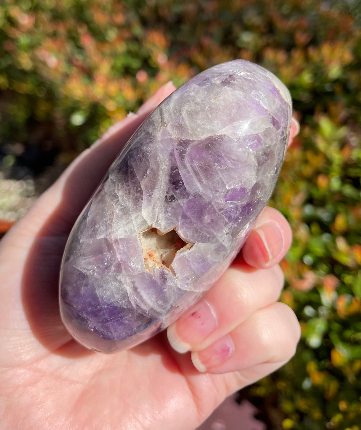 Large Amethyst Crystal Heart