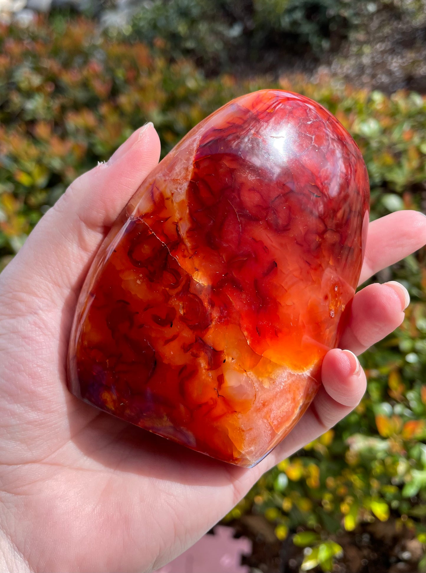 Carnelian Crystal Self Standing Free Form